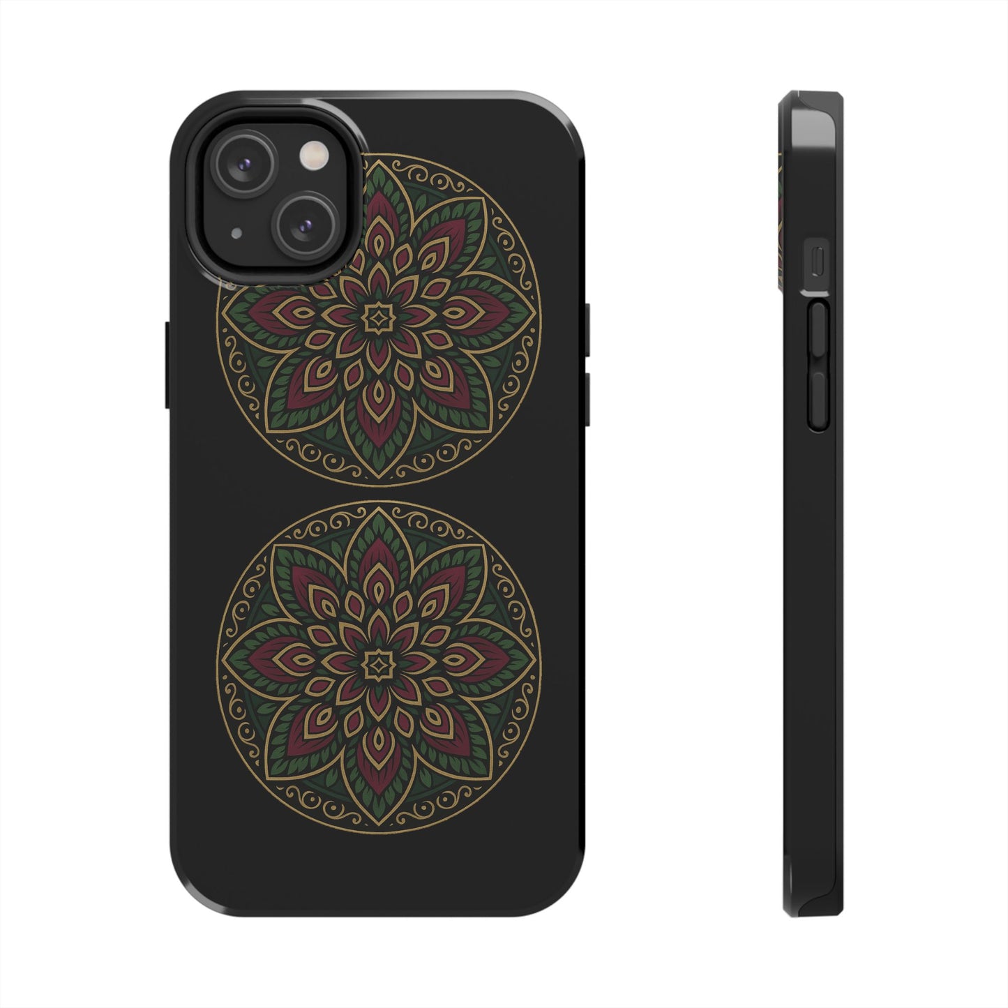 Artistic Phone Case with Mandala Design, Tough Case, Floral Phone Cover, Unique Gift for Her, Stylish Protection