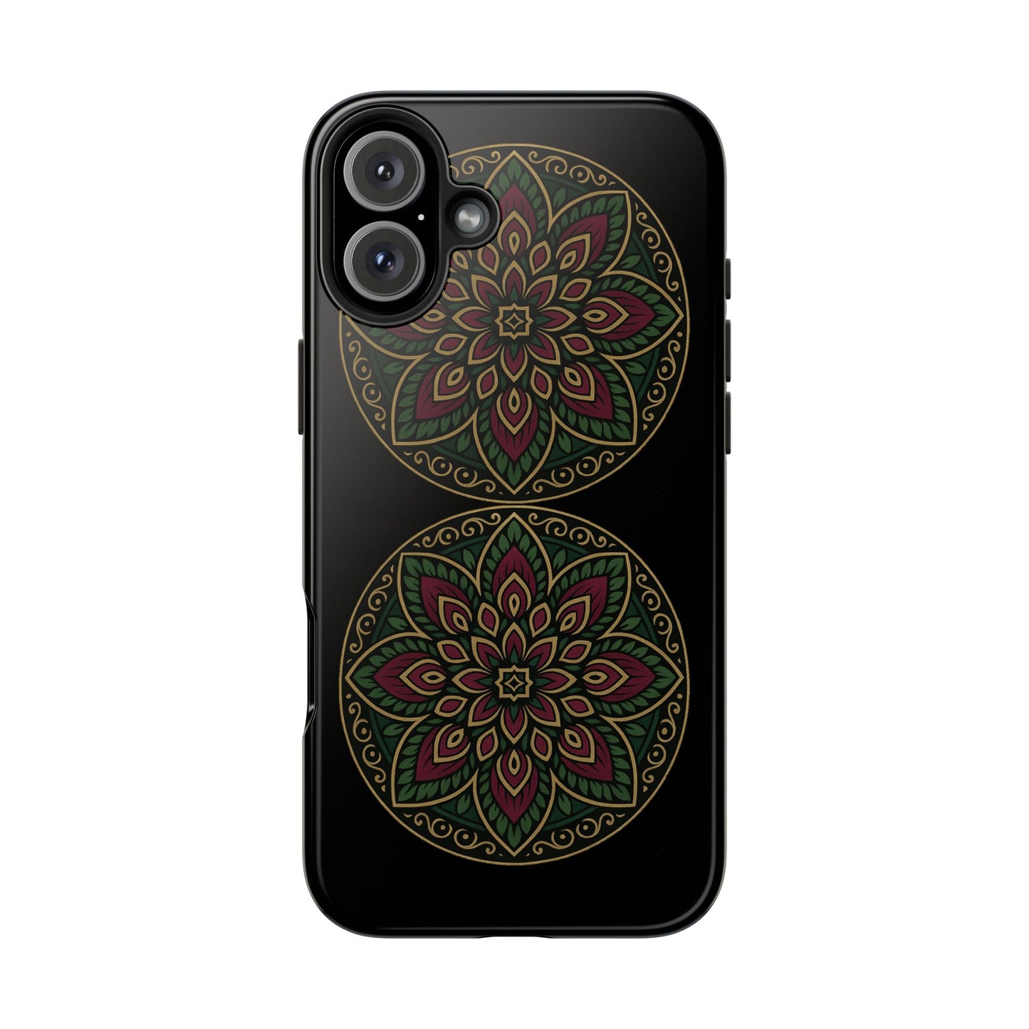 Artistic Phone Case with Mandala Design, Tough Case, Floral Phone Cover, Unique Gift for Her, Stylish Protection