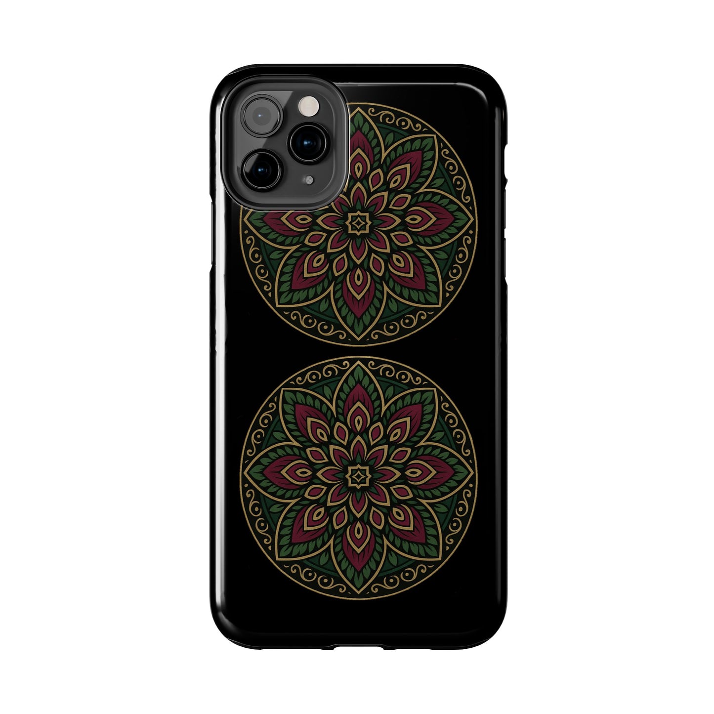 Artistic Phone Case with Mandala Design, Tough Case, Floral Phone Cover, Unique Gift for Her, Stylish Protection