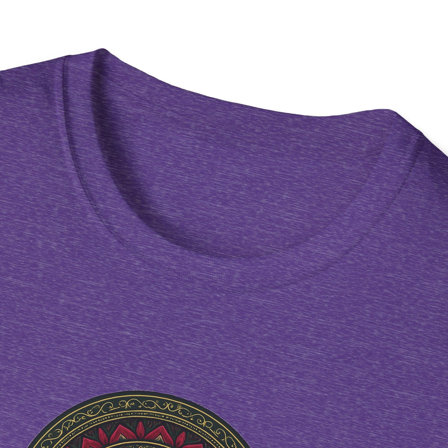 Mandala Pattern Unisex Softstyle T-Shirt, Relaxed Fit Tee, Gift for Meditation Lovers, Casual Wear, Festival Apparel