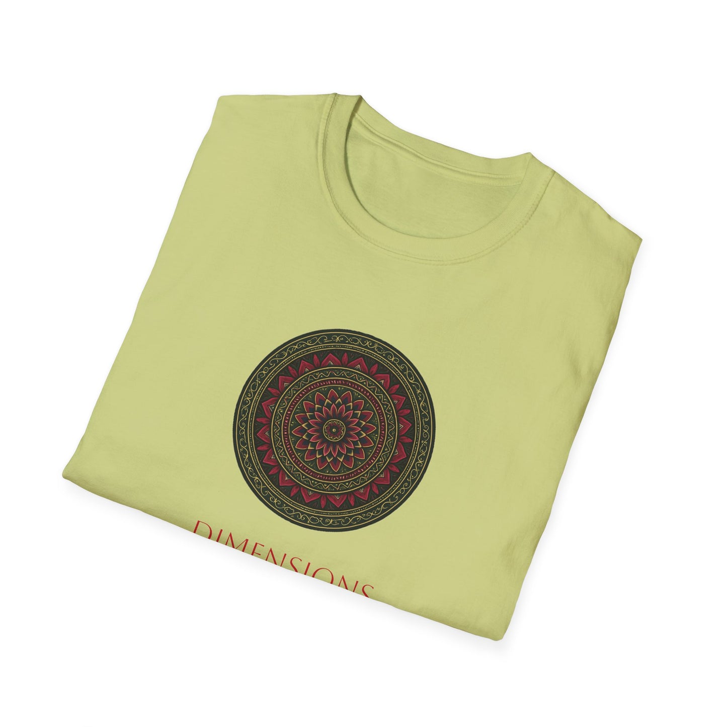 Mandala Pattern Unisex Softstyle T-Shirt, Relaxed Fit Tee, Gift for Meditation Lovers, Casual Wear, Festival Apparel