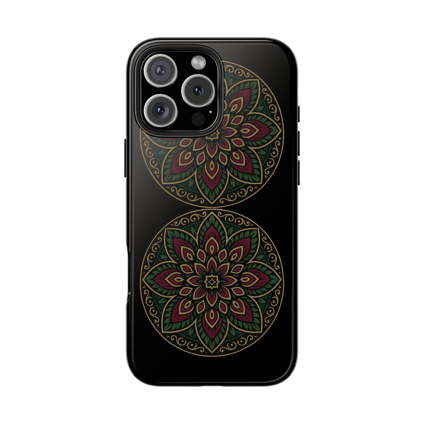 Artistic Phone Case with Mandala Design, Tough Case, Floral Phone Cover, Unique Gift for Her, Stylish Protection