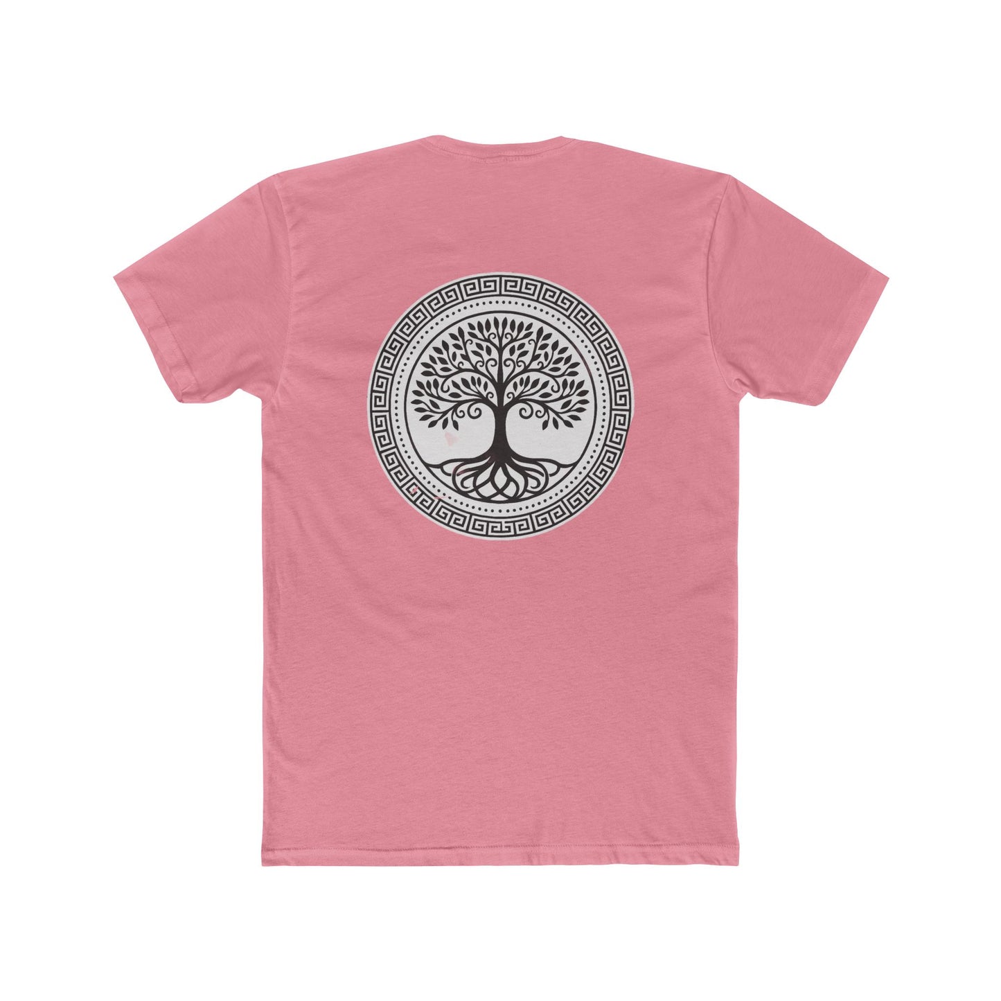 Mandala Tree Unisex Cotton Crew Tee, Spiritual Shirt, Nature Tee, Gift for Yoga Lovers, Boho Apparel, Eco-Friendly Clothing
