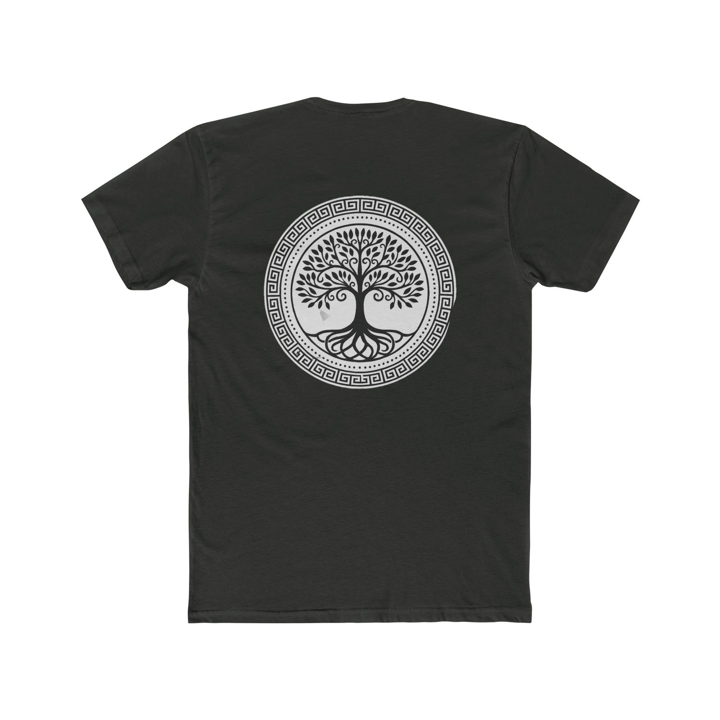 Mandala Tree Unisex Cotton Crew Tee, Spiritual Shirt, Nature Tee, Gift for Yoga Lovers, Boho Apparel, Eco-Friendly Clothing