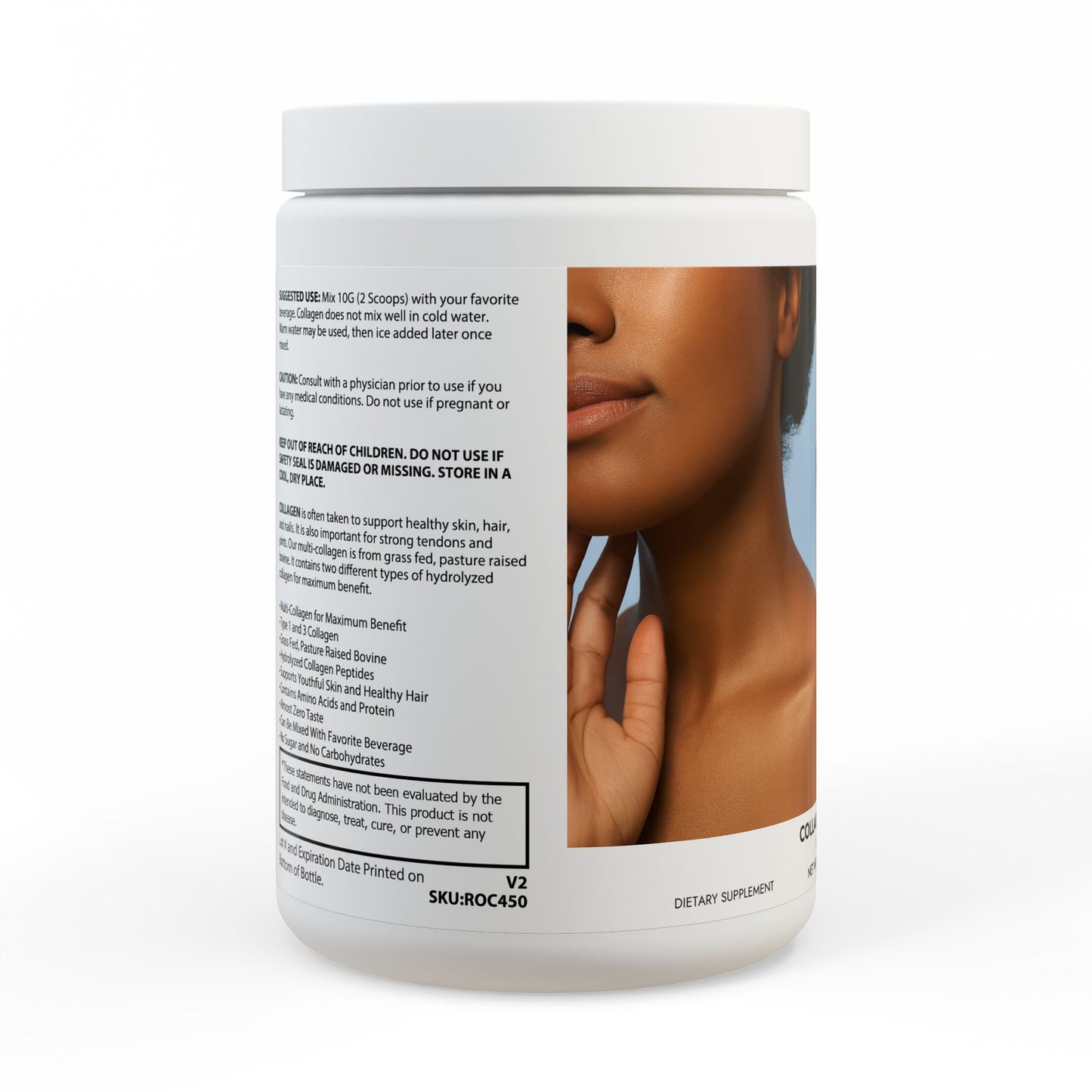 Collagen Peptides Type I & III Supplement (350g, 12.3oz)