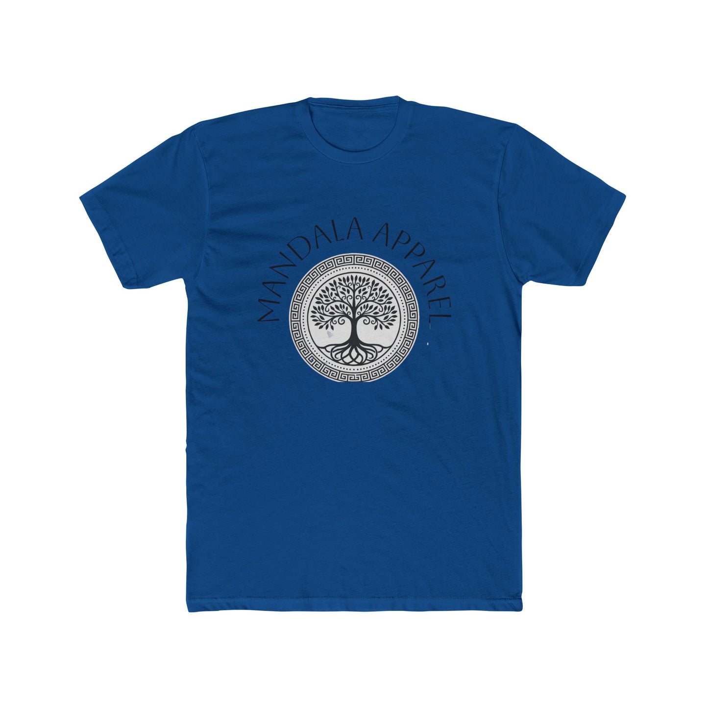 Mandala Tree Unisex Cotton Crew Tee, Spiritual Shirt, Nature Tee, Gift for Yoga Lovers, Boho Apparel, Eco-Friendly Clothing