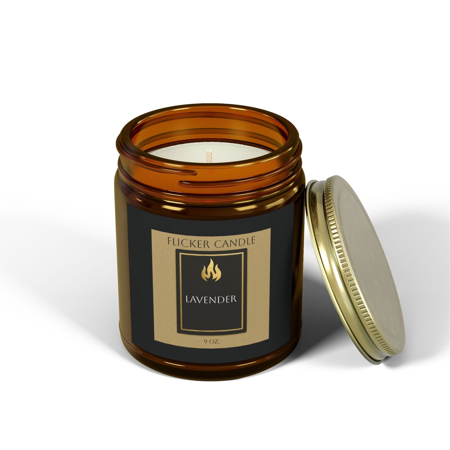 Coconut and Apricot wax Lavender Scented Candles - Relaxing Aromatherapy, Natural Home Decor, Gifts for Her, Spa Essentials