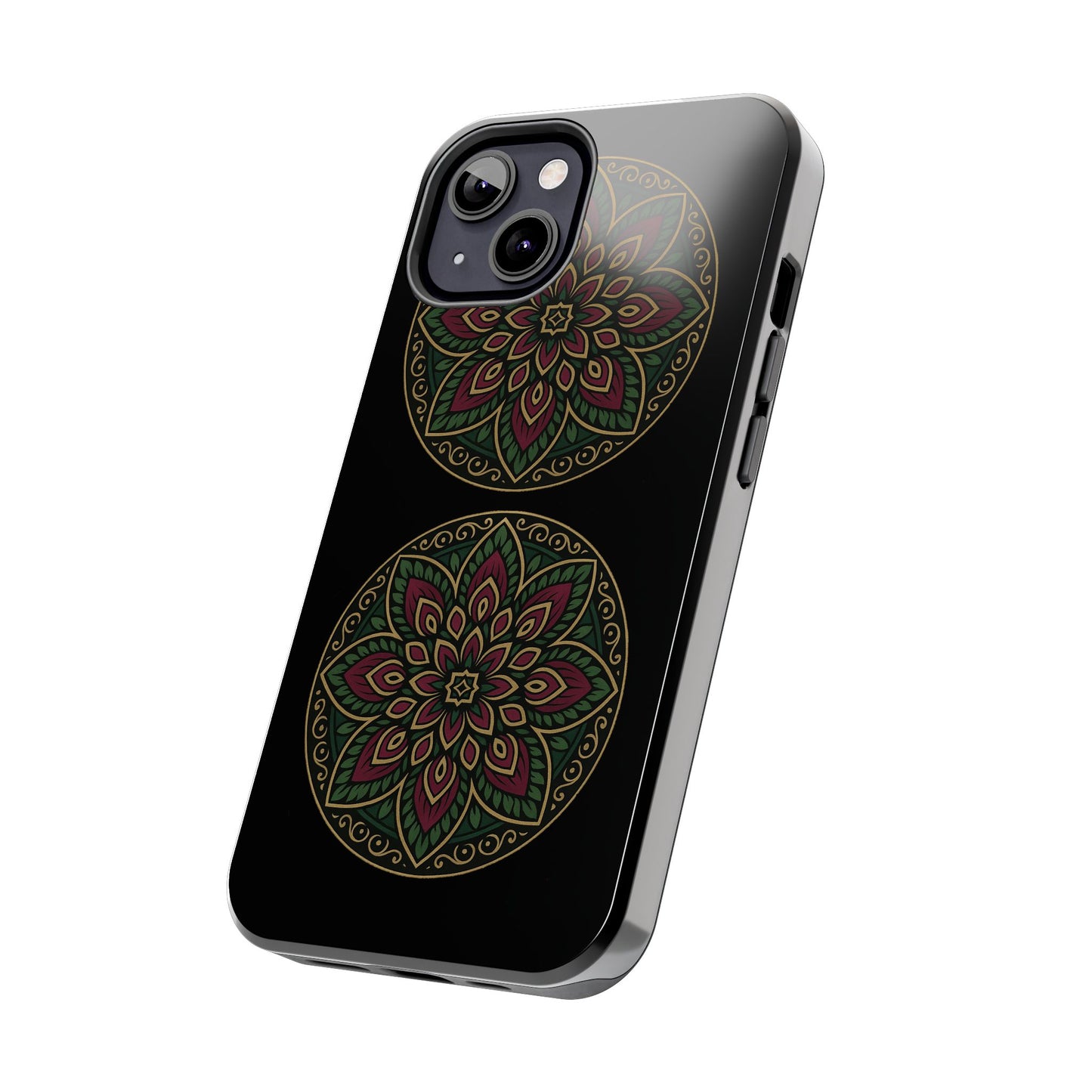 Artistic Phone Case with Mandala Design, Tough Case, Floral Phone Cover, Unique Gift for Her, Stylish Protection
