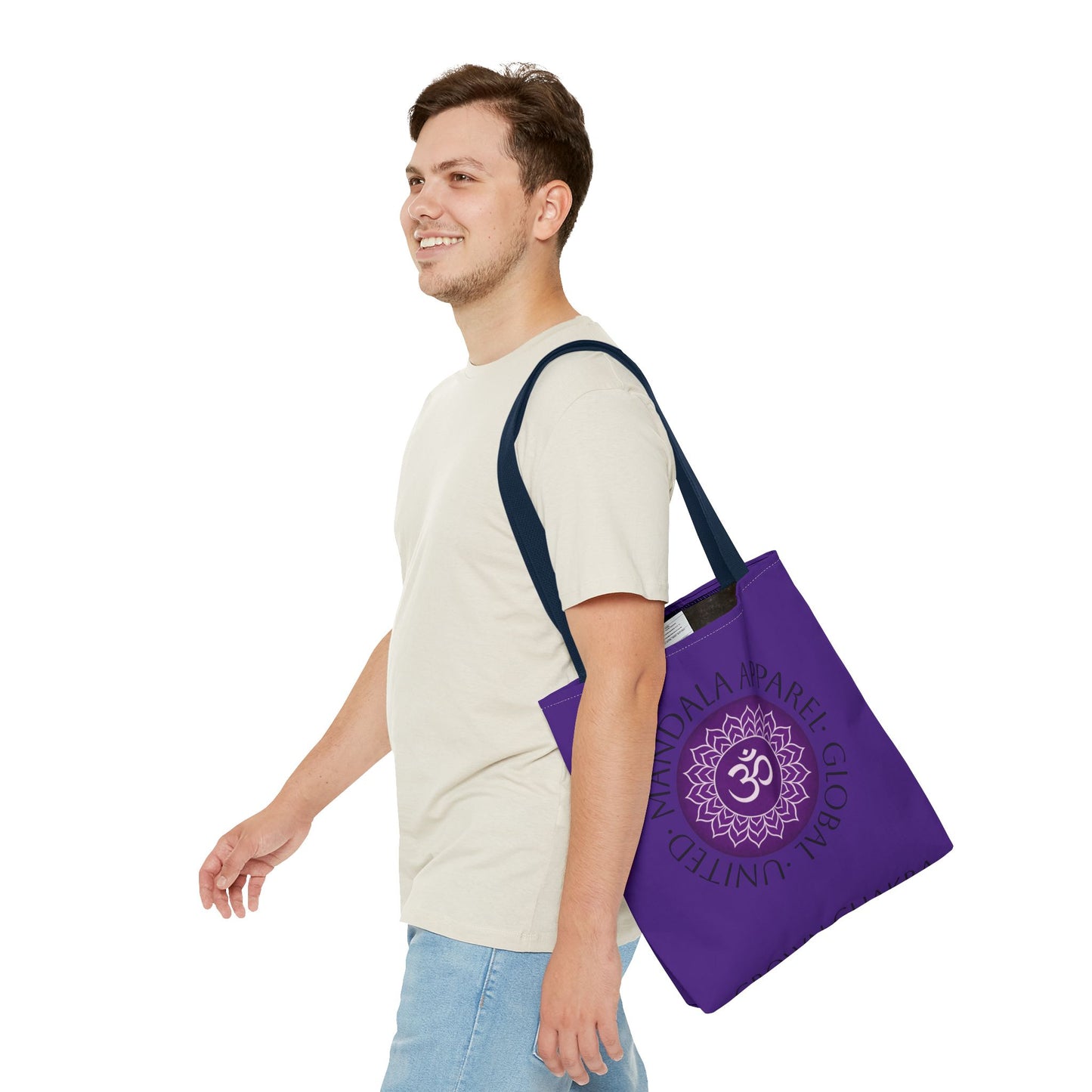 Crown Chakra Tote Bag - Spiritual Eco-Friendly Shopping Bag