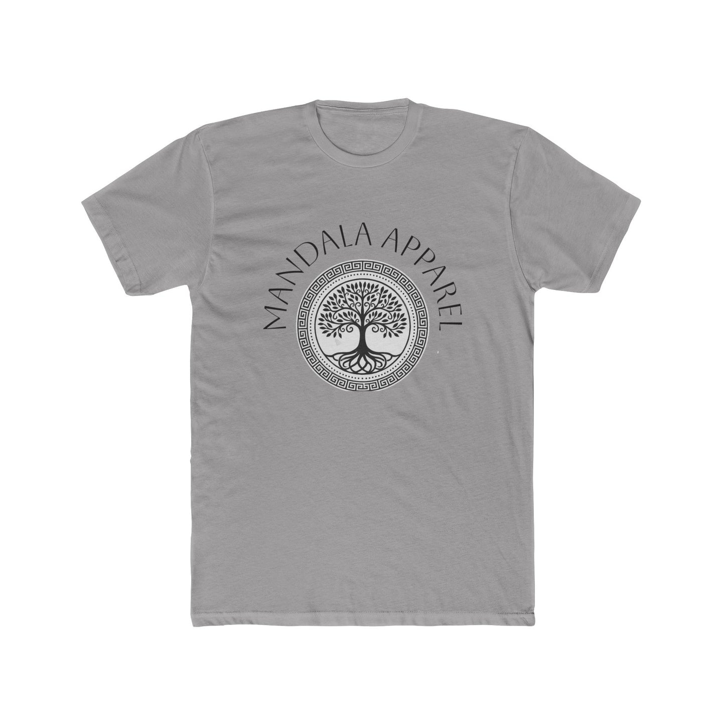 Mandala Tree Unisex Cotton Crew Tee, Spiritual Shirt, Nature Tee, Gift for Yoga Lovers, Boho Apparel, Eco-Friendly Clothing