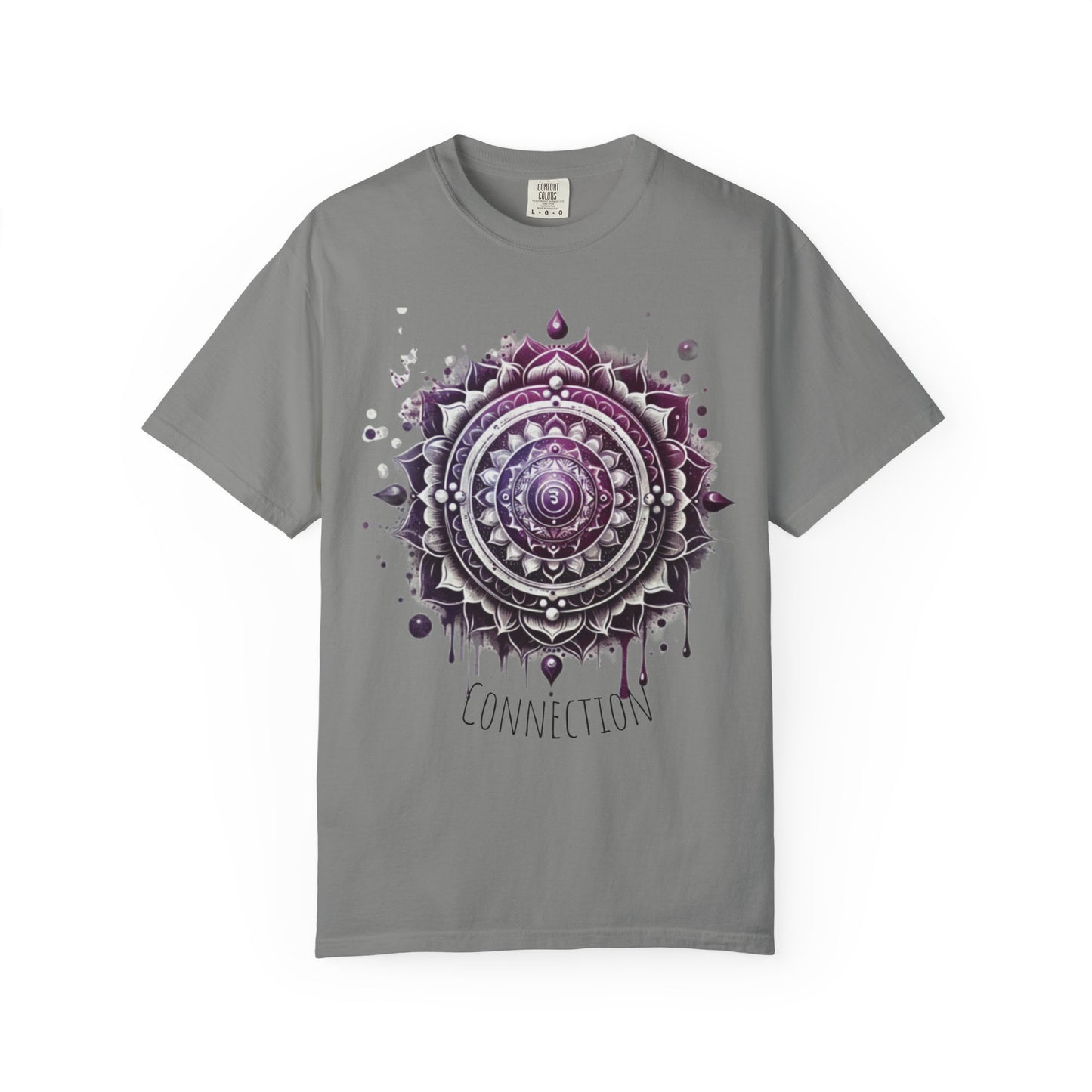 Connection Mandala Unisex Tee, Crown Chakra Spiritual T-Shirt, Mindfulness Apparel, Yoga Clothing, Gift for Her, Meditation Top