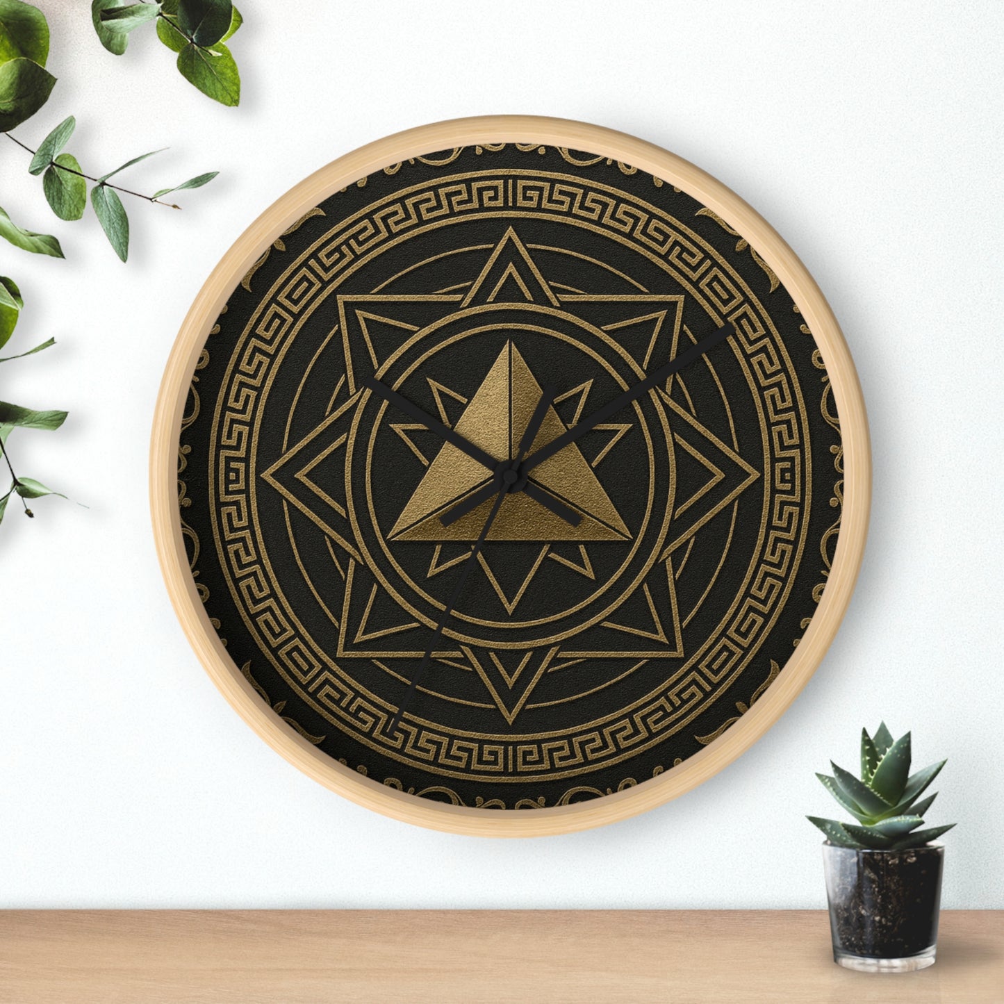 Elegant Geometric Wall Clock - Modern Home Decor, Minimalist Clock, Unique Gift for Housewarming, Office Decor, Stylish Timepiece