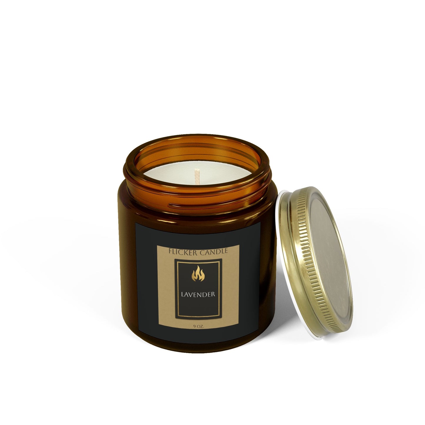 Coconut and Apricot wax Lavender Scented Candles - Relaxing Aromatherapy, Natural Home Decor, Gifts for Her, Spa Essentials