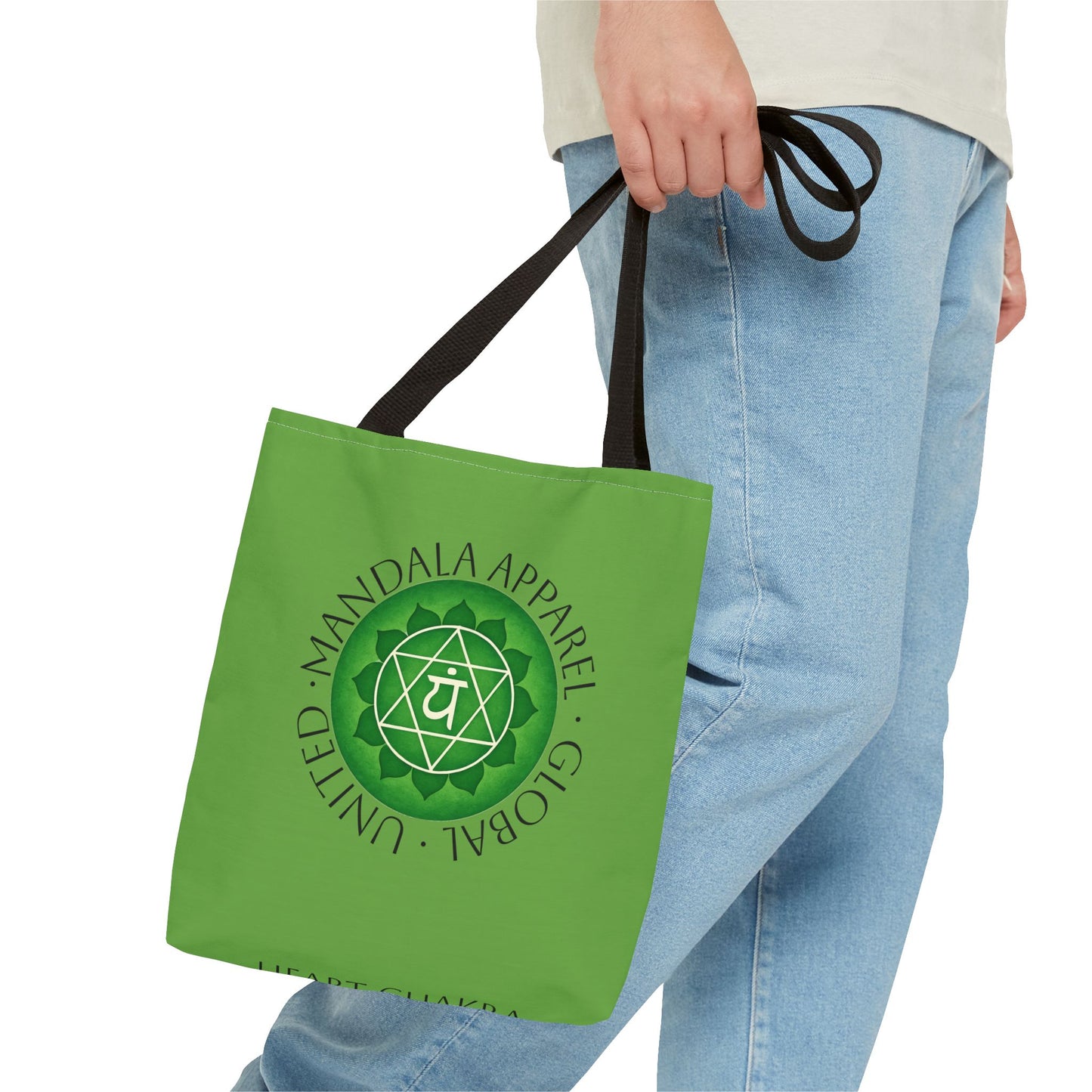 Heart Chakra Tote Bag - Eco-Friendly Yoga Accessory and Gift for Mindfulness