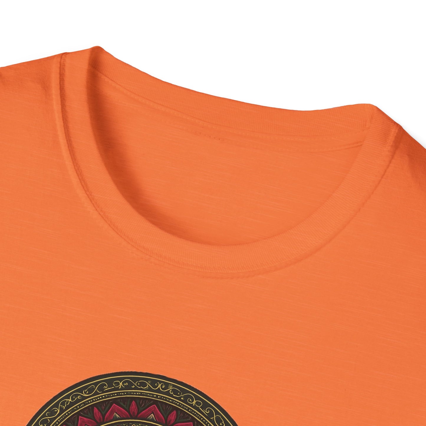 Mandala Pattern Unisex Softstyle T-Shirt, Relaxed Fit Tee, Gift for Meditation Lovers, Casual Wear, Festival Apparel