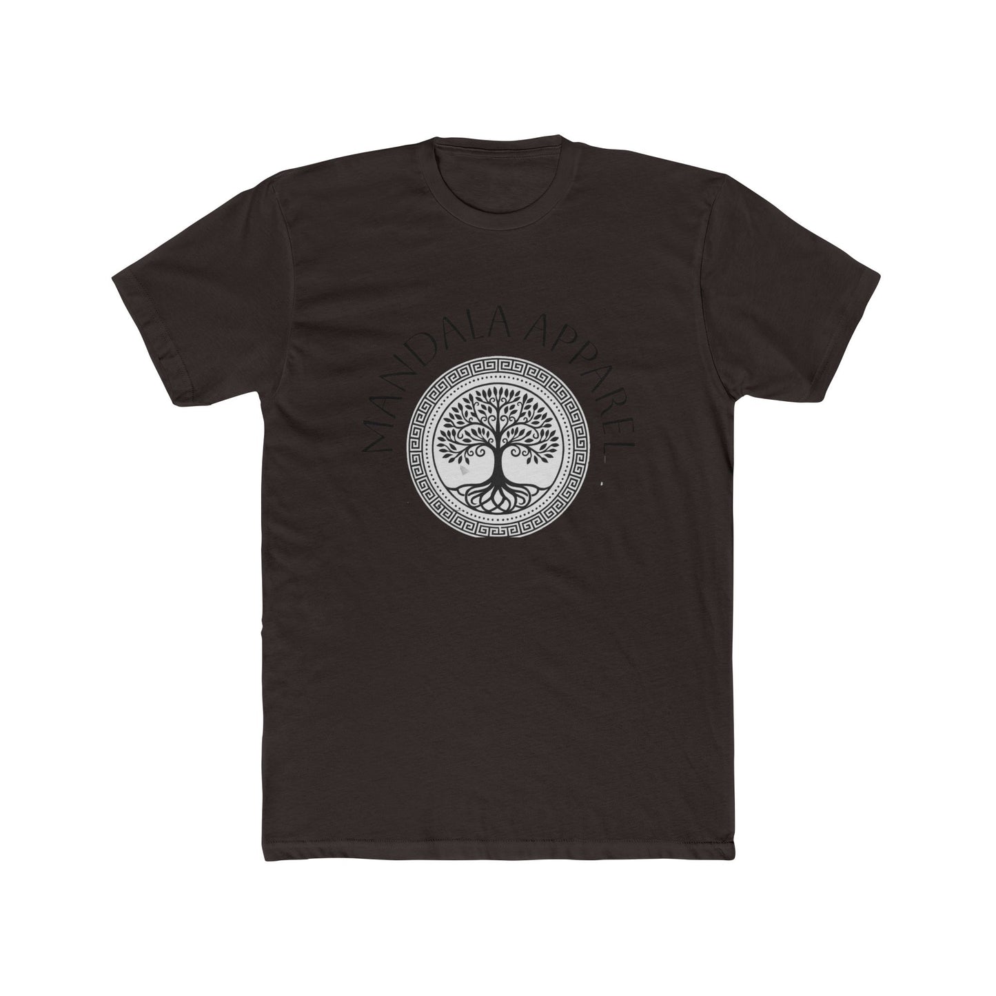 Mandala Tree Unisex Cotton Crew Tee, Spiritual Shirt, Nature Tee, Gift for Yoga Lovers, Boho Apparel, Eco-Friendly Clothing