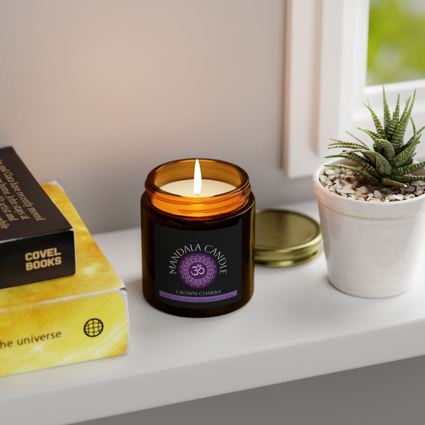Mandala Crown Chakra Scented Candle,