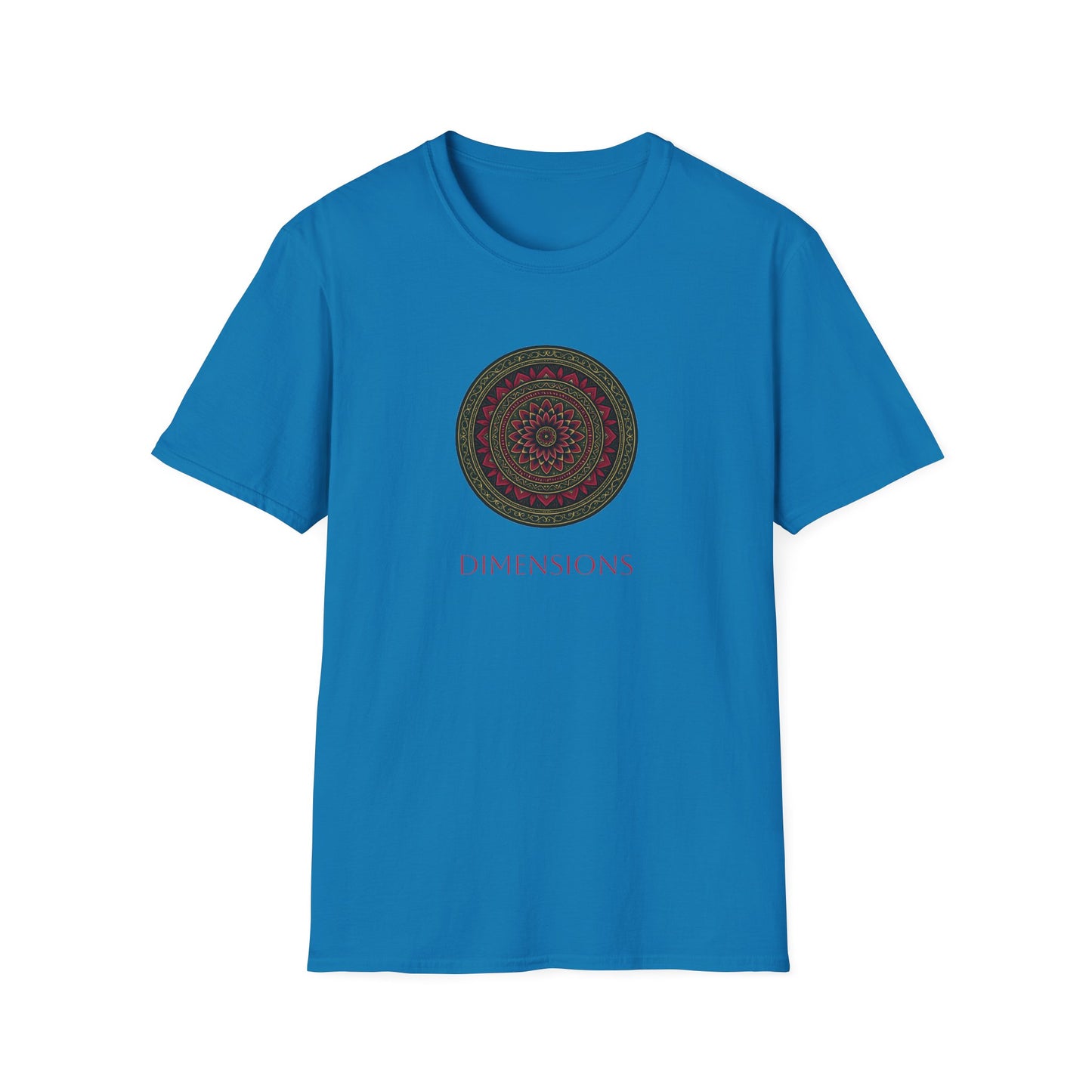 Mandala Pattern Unisex Softstyle T-Shirt, Relaxed Fit Tee, Gift for Meditation Lovers, Casual Wear, Festival Apparel