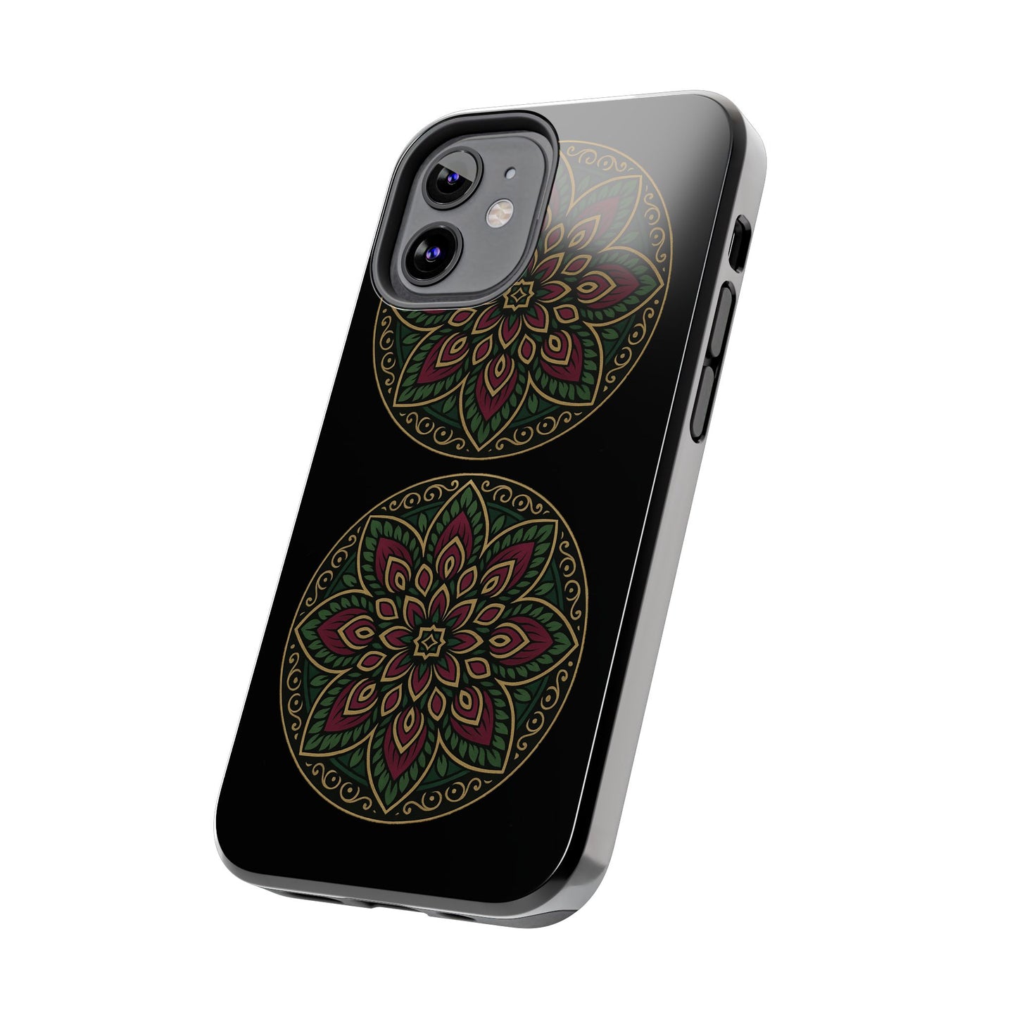 Artistic Phone Case with Mandala Design, Tough Case, Floral Phone Cover, Unique Gift for Her, Stylish Protection