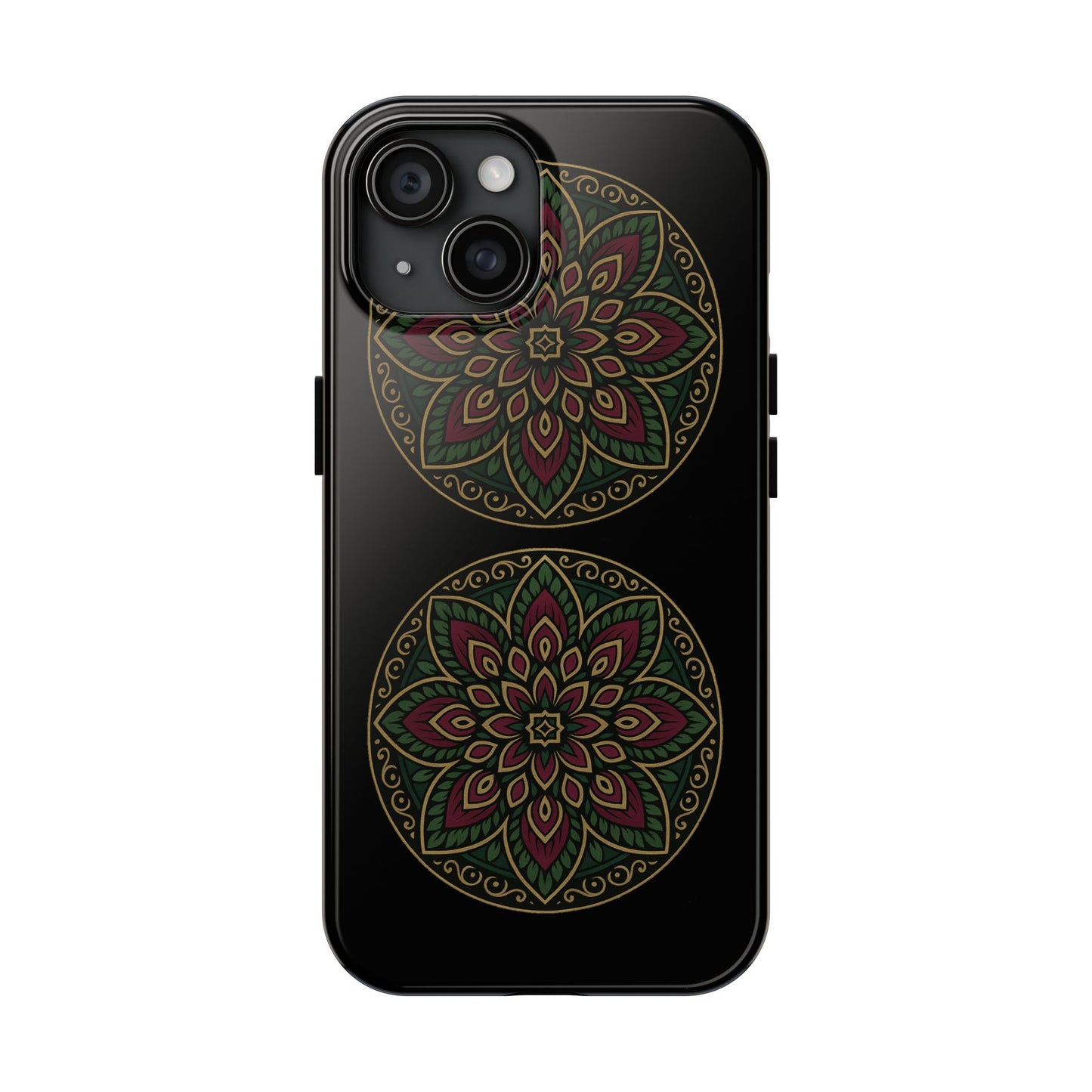 Artistic Phone Case with Mandala Design, Tough Case, Floral Phone Cover, Unique Gift for Her, Stylish Protection