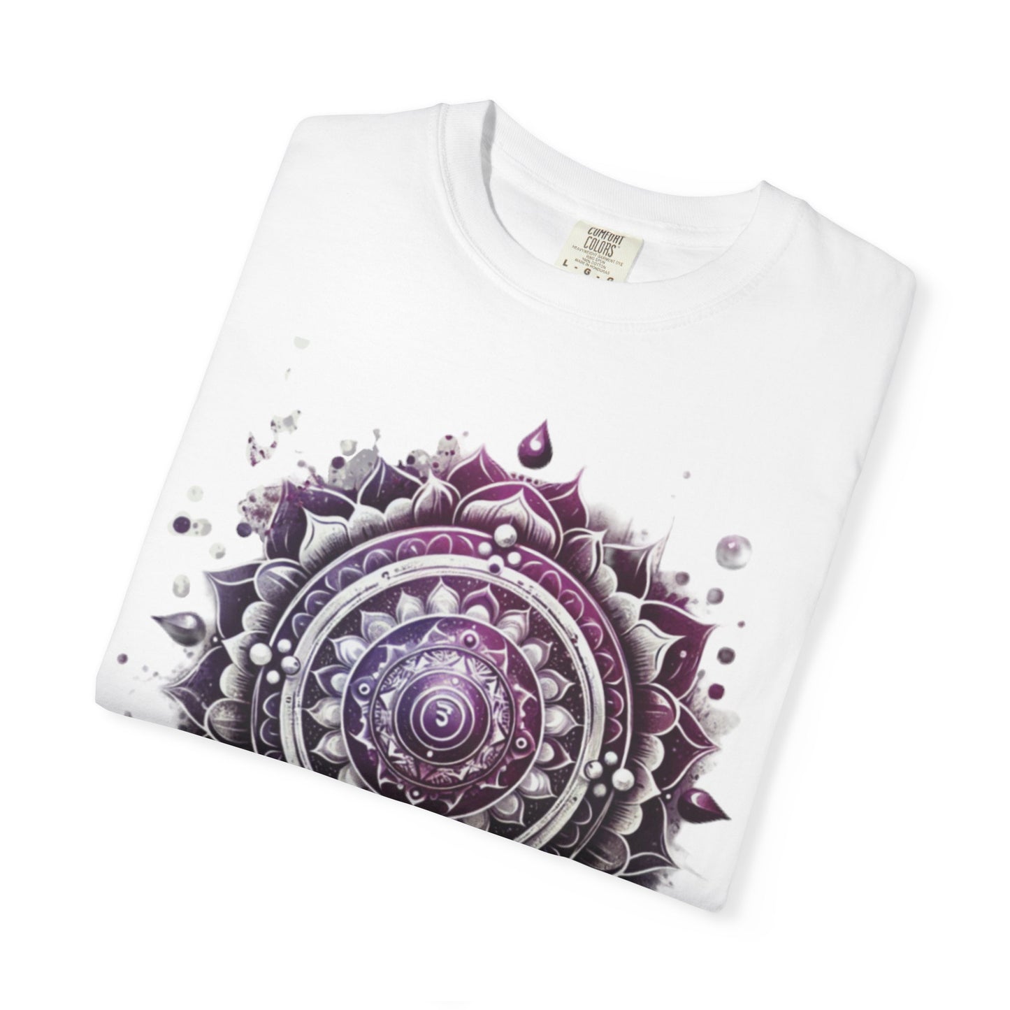 Connection Mandala Unisex Tee, Crown Chakra Spiritual T-Shirt, Mindfulness Apparel, Yoga Clothing, Gift for Her, Meditation Top