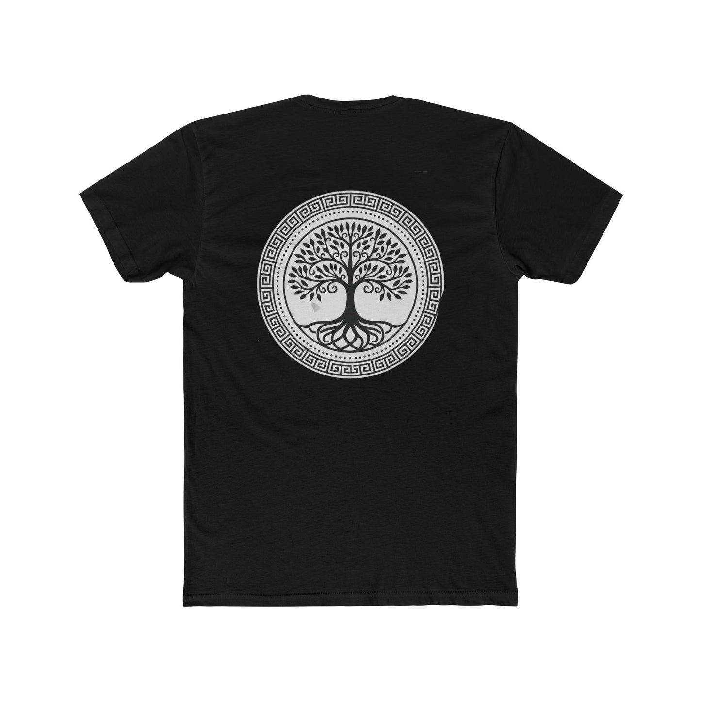 Mandala Tree Unisex Cotton Crew Tee, Spiritual Shirt, Nature Tee, Gift for Yoga Lovers, Boho Apparel, Eco-Friendly Clothing
