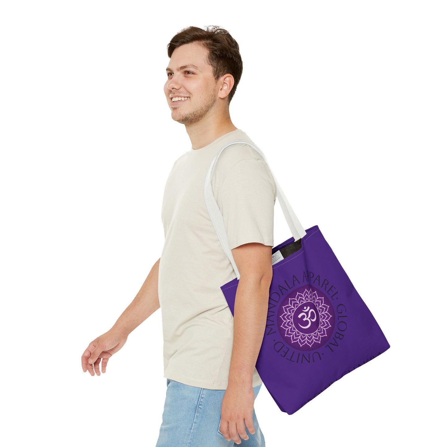 Crown Chakra Tote Bag - Spiritual Eco-Friendly Shopping Bag