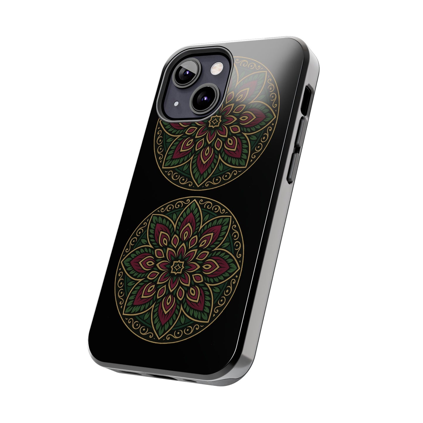 Artistic Phone Case with Mandala Design, Tough Case, Floral Phone Cover, Unique Gift for Her, Stylish Protection