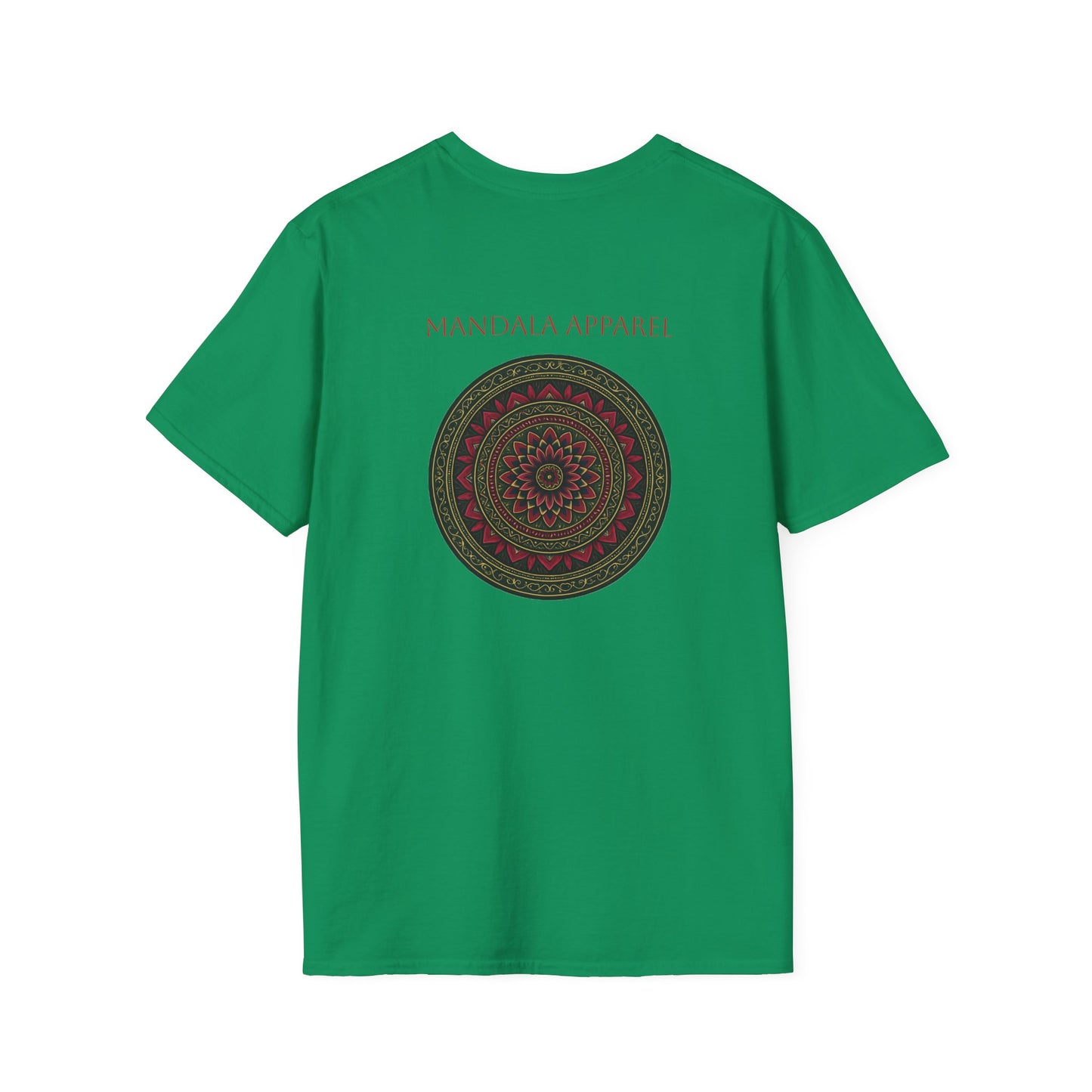 Mandala Pattern Unisex Softstyle T-Shirt, Relaxed Fit Tee, Gift for Meditation Lovers, Casual Wear, Festival Apparel