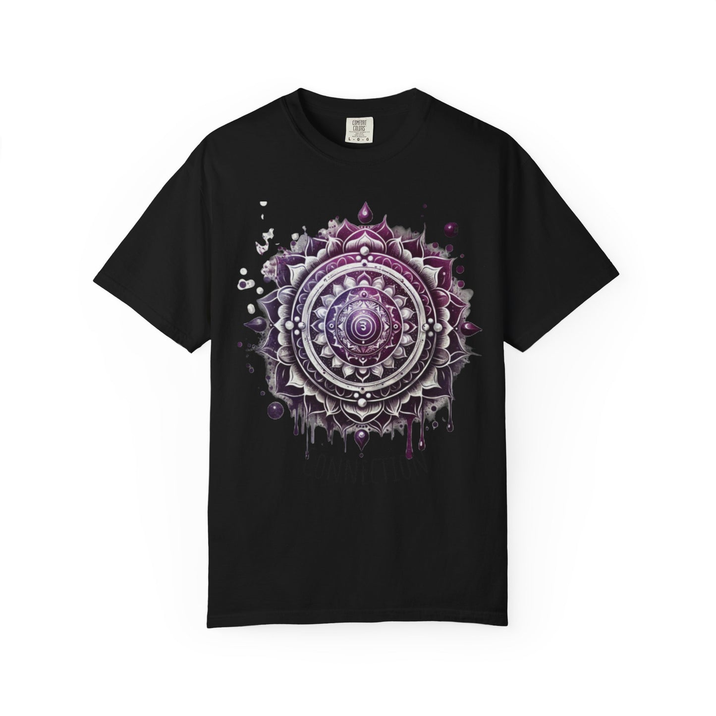 Connection Mandala Unisex Tee, Crown Chakra Spiritual T-Shirt, Mindfulness Apparel, Yoga Clothing, Gift for Her, Meditation Top