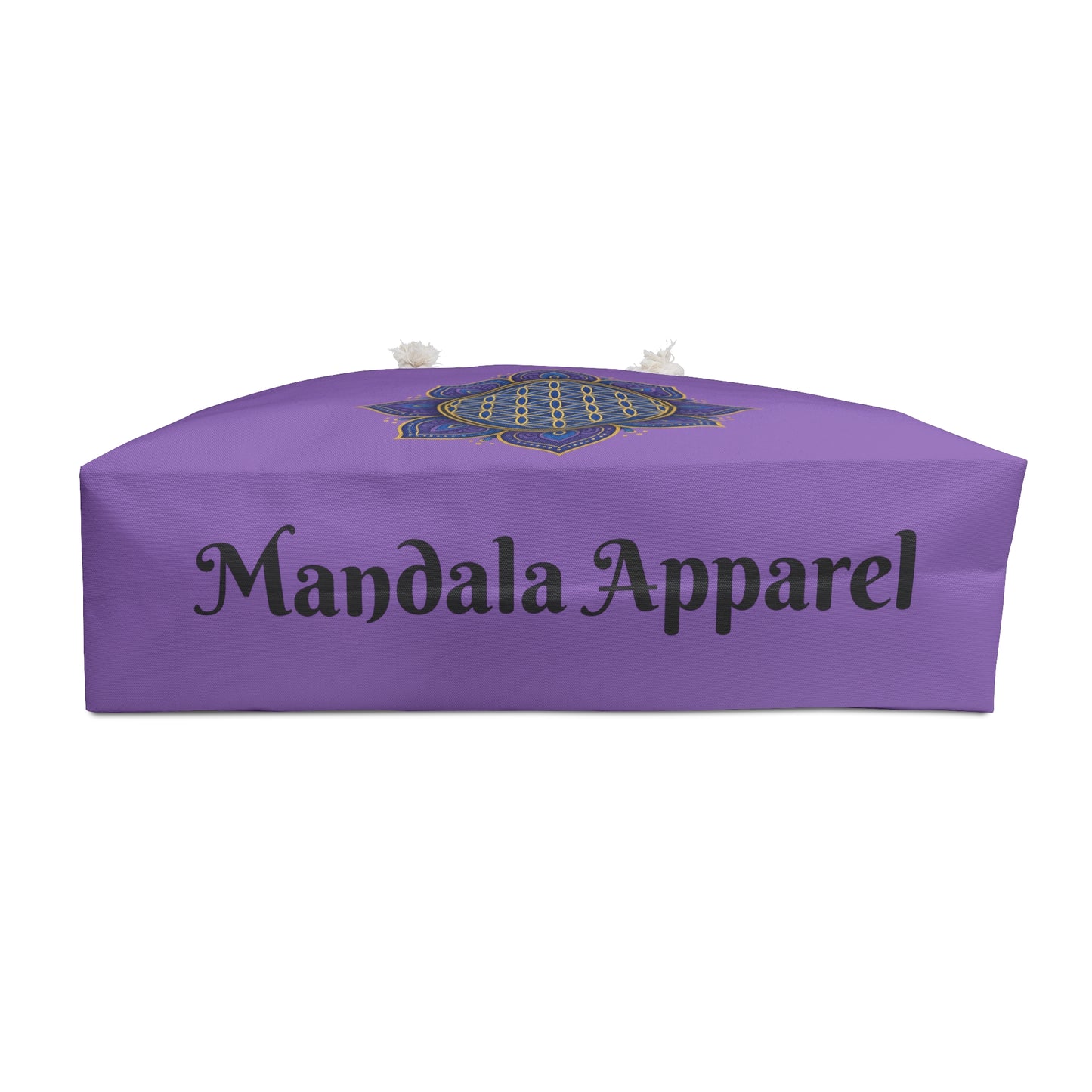 Purple Mandala Weekender Bag, Yoga Retreat Tote, Beach Travel Bag, Spiritual Gift, Meditation Accessory