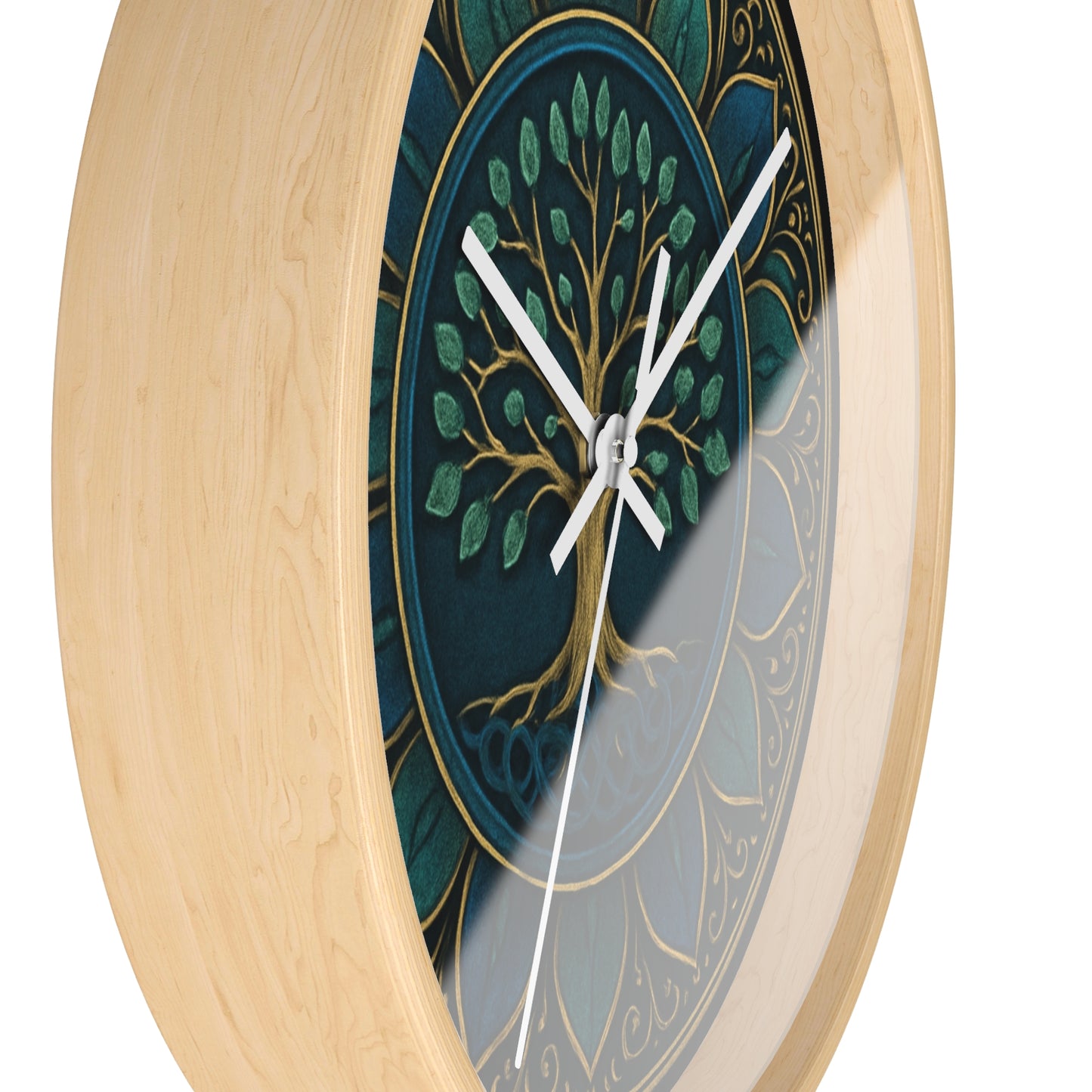 Bohemian Tree of Life Wall Clock, Home Decor, Rustic Gift, Meditation Accessories, Nature Inspired Clock