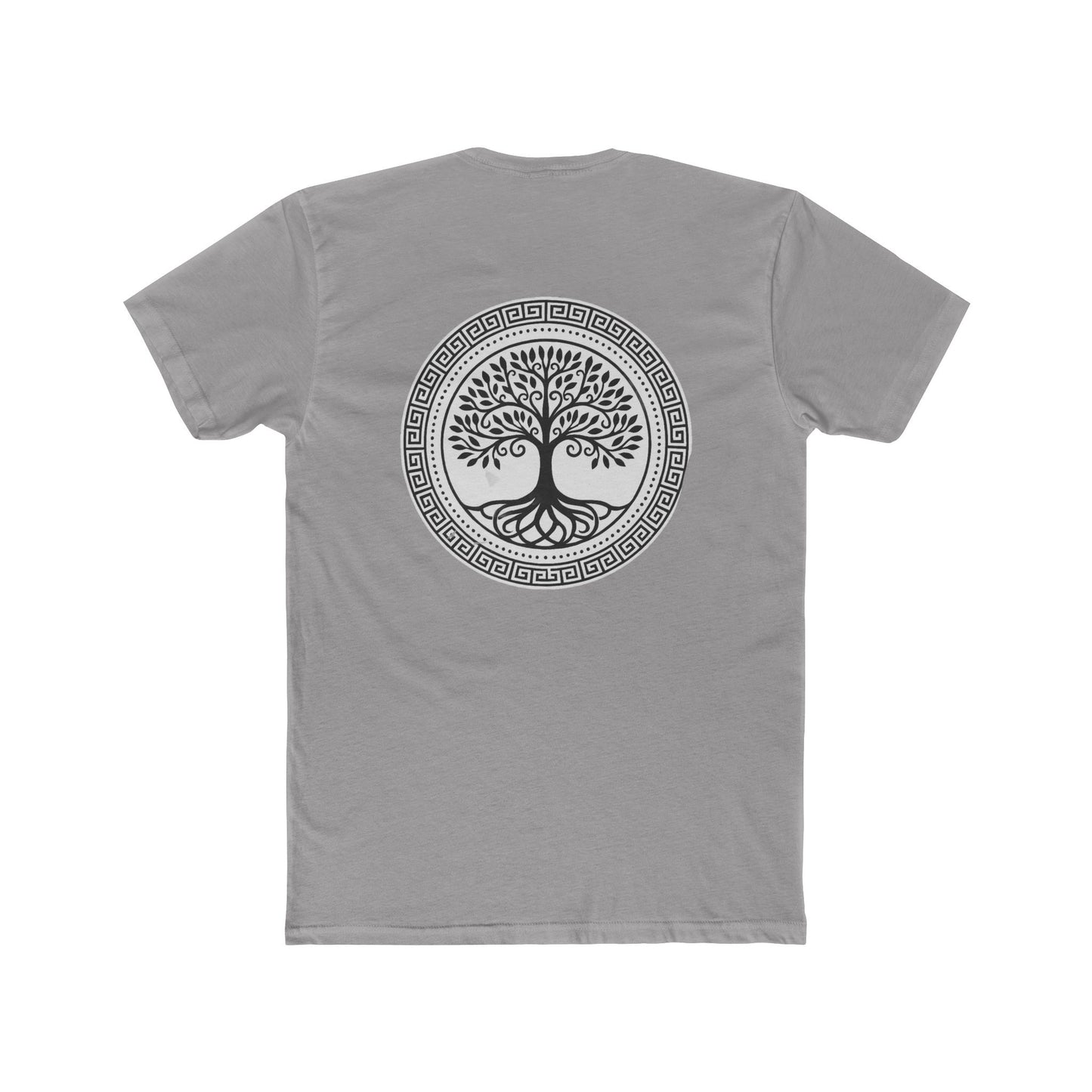 Mandala Tree Unisex Cotton Crew Tee, Spiritual Shirt, Nature Tee, Gift for Yoga Lovers, Boho Apparel, Eco-Friendly Clothing