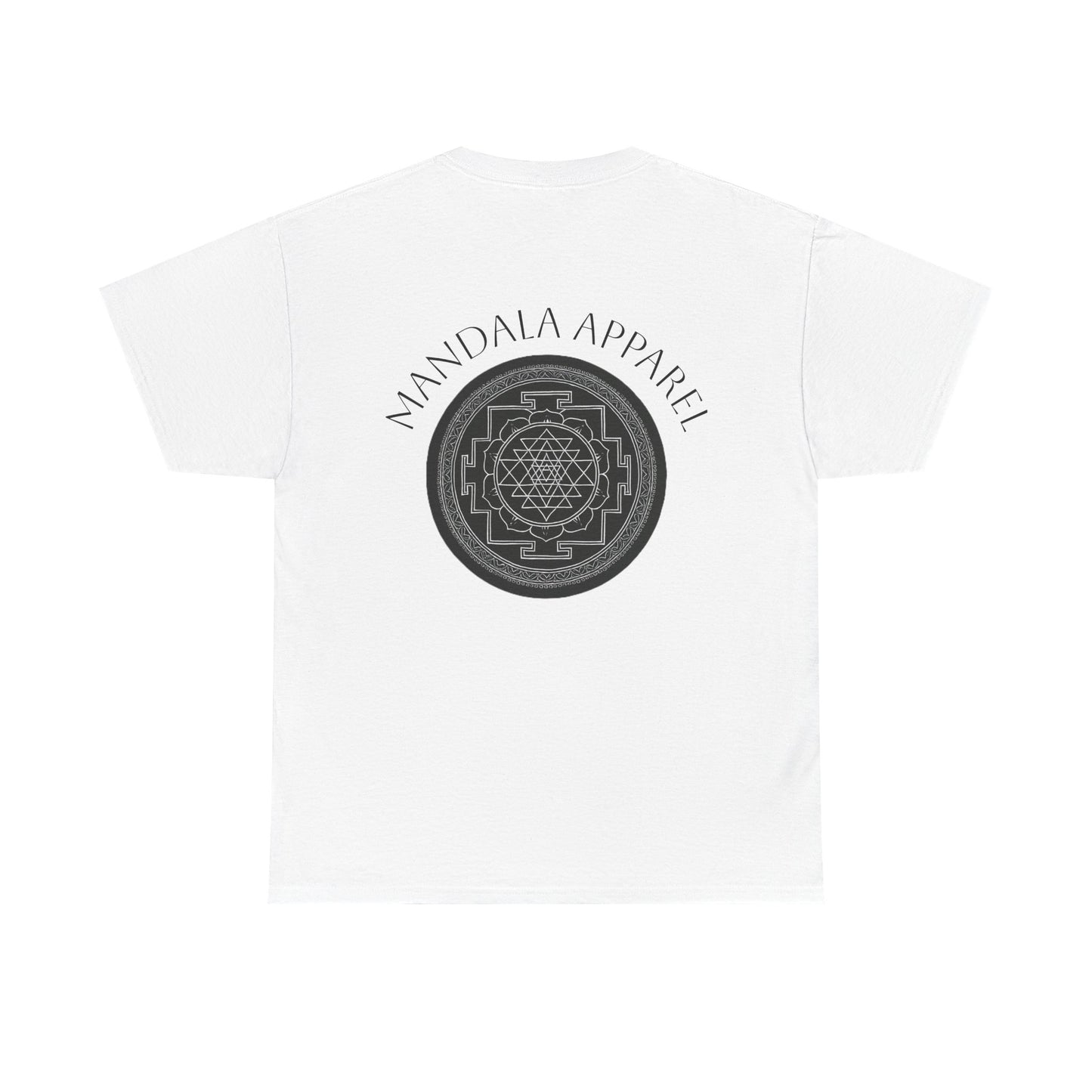 Mandala Unisex Heavy Cotton Tee - Spiritual Art Shirt, Casual Wear, Meditation Clothing, Gift for Yogis, Daily Comfort