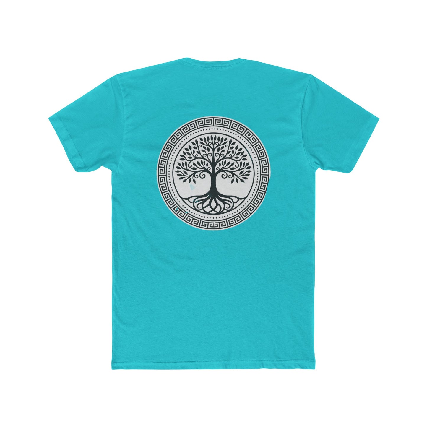 Mandala Tree Unisex Cotton Crew Tee, Spiritual Shirt, Nature Tee, Gift for Yoga Lovers, Boho Apparel, Eco-Friendly Clothing