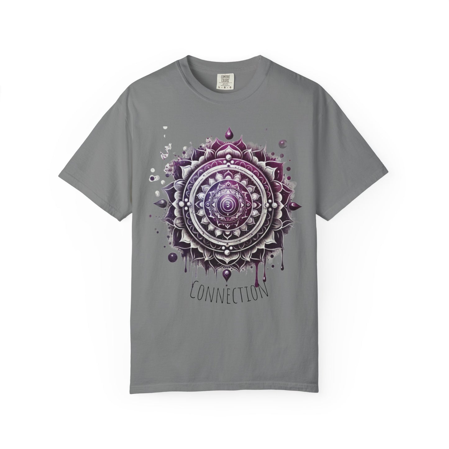Connection Mandala Unisex Tee, Crown Chakra Spiritual T-Shirt, Mindfulness Apparel, Yoga Clothing, Gift for Her, Meditation Top