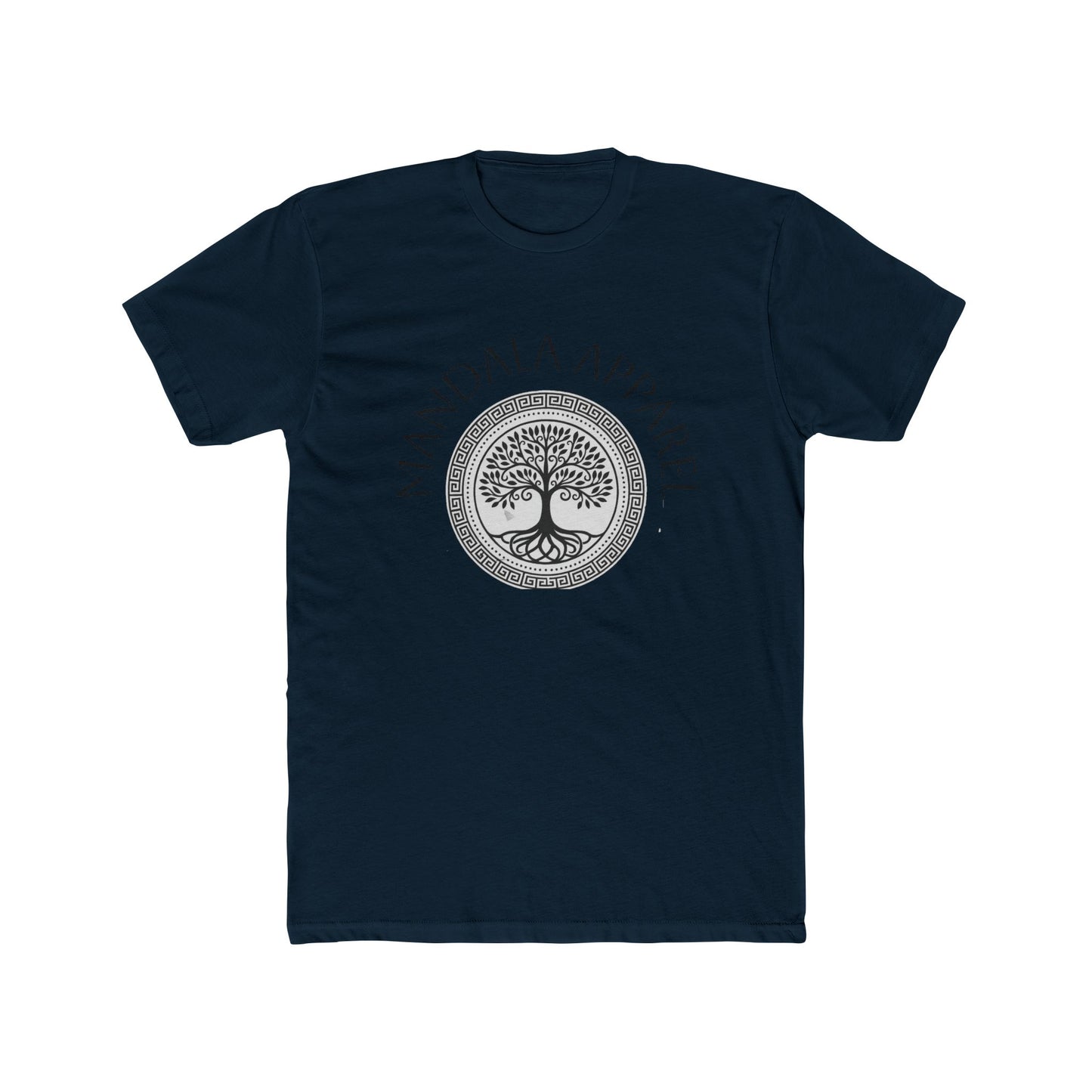 Mandala Tree Unisex Cotton Crew Tee, Spiritual Shirt, Nature Tee, Gift for Yoga Lovers, Boho Apparel, Eco-Friendly Clothing