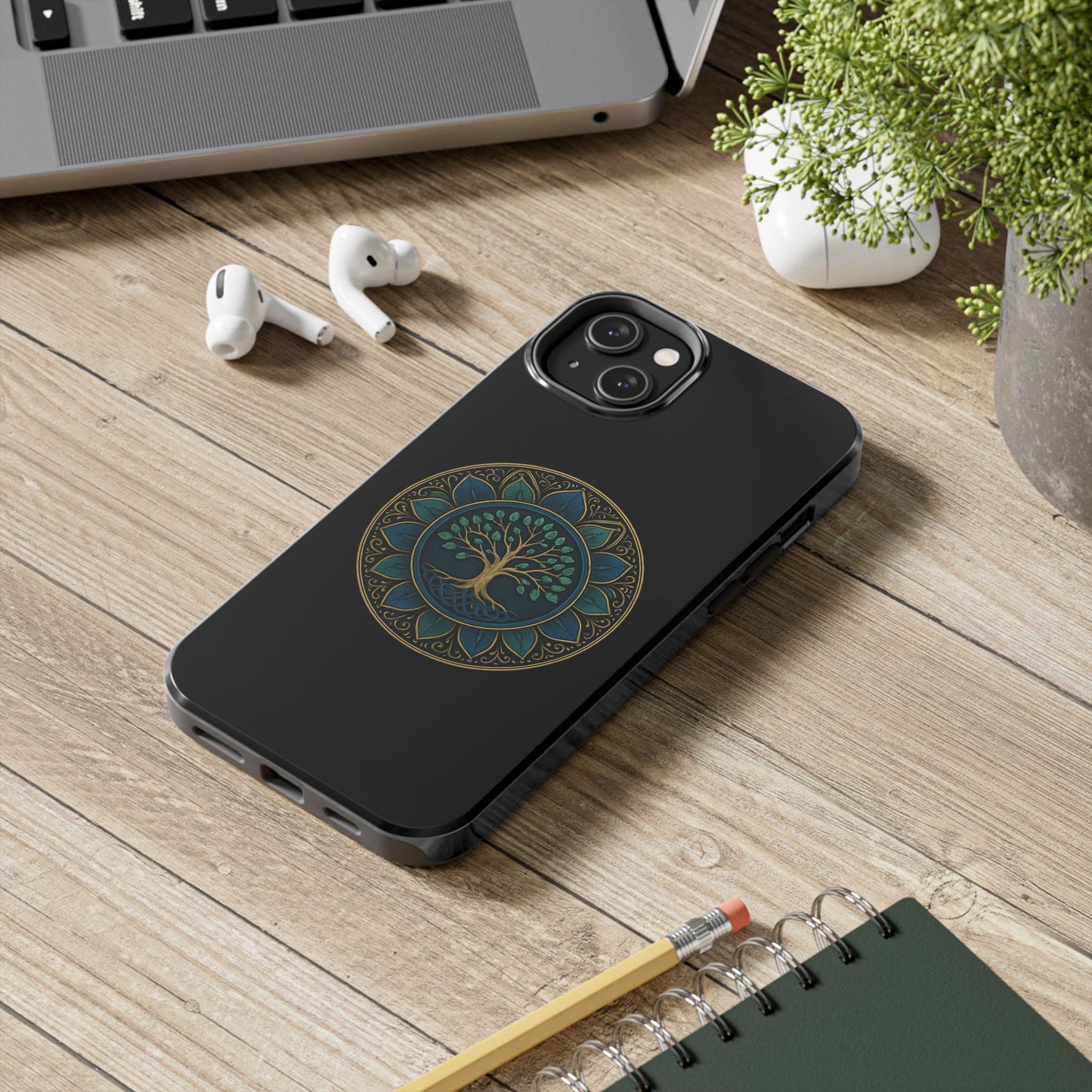 Stylish Tough Phone Cases with Tree of Life Design, Durable Phone Cover, Bohemian Gift, Eco-Friendly Accessory, Unique Case
