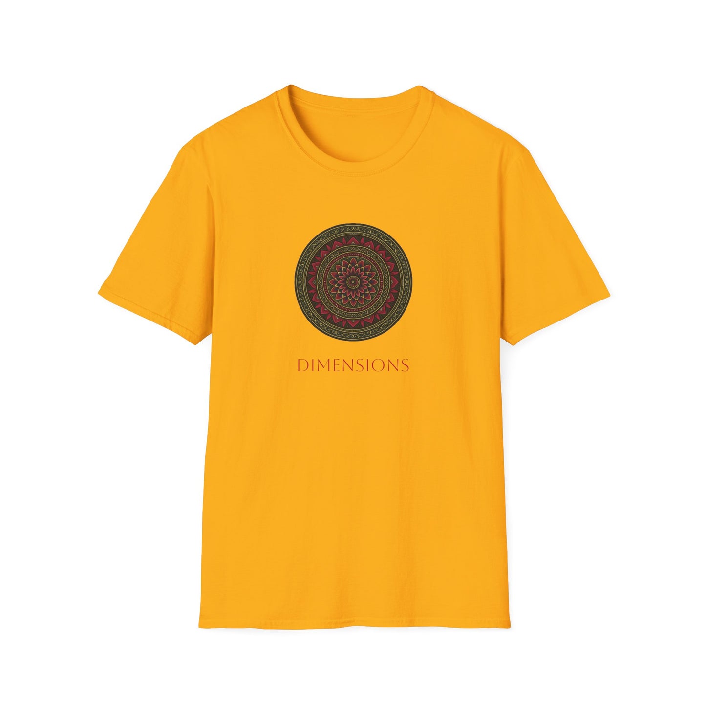 Mandala Pattern Unisex Softstyle T-Shirt, Relaxed Fit Tee, Gift for Meditation Lovers, Casual Wear, Festival Apparel