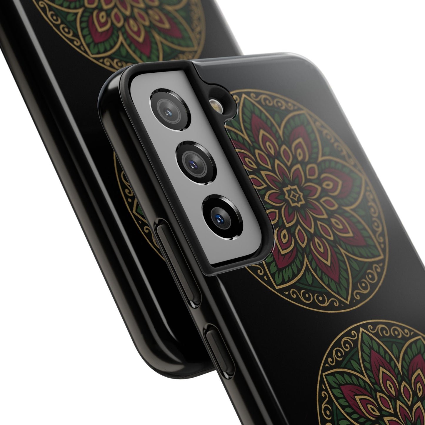 Artistic Phone Case with Mandala Design, Tough Case, Floral Phone Cover, Unique Gift for Her, Stylish Protection