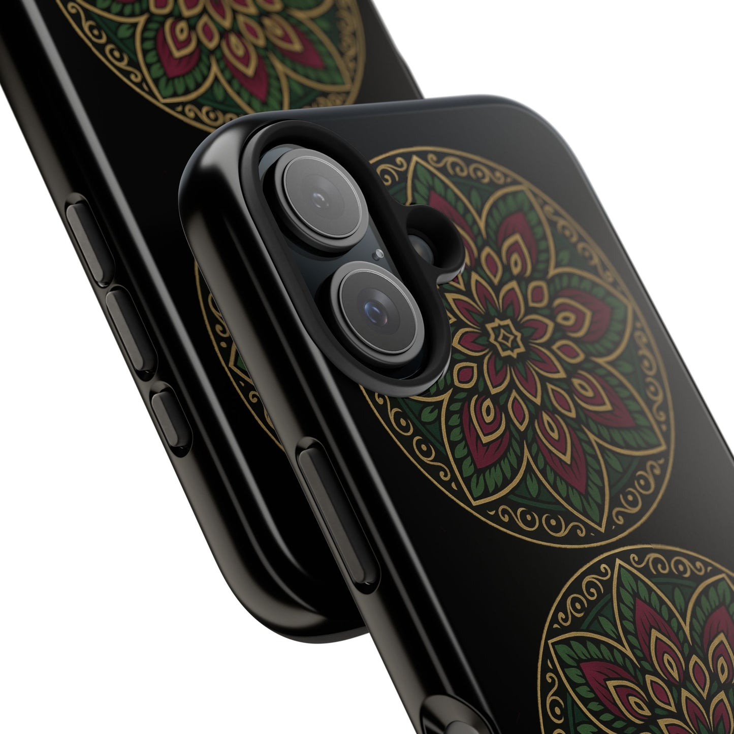Artistic Phone Case with Mandala Design, Tough Case, Floral Phone Cover, Unique Gift for Her, Stylish Protection