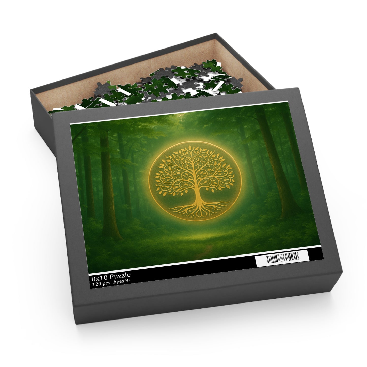 Nature-Inspired Puzzle with Tree Design - 120, 252, 500 Pieces, Mindful Activity, Eco-Friendly Gift, Family Fun, Meditation Enhancer