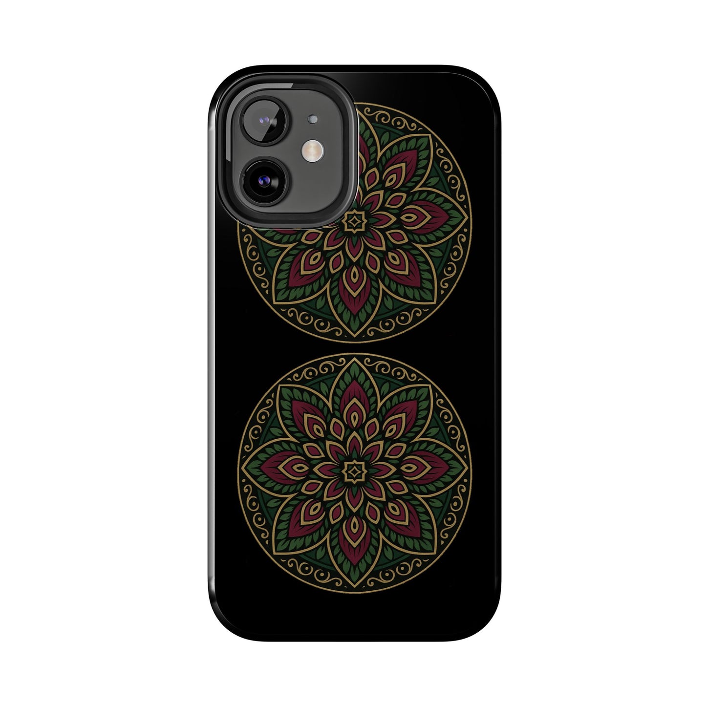 Artistic Phone Case with Mandala Design, Tough Case, Floral Phone Cover, Unique Gift for Her, Stylish Protection