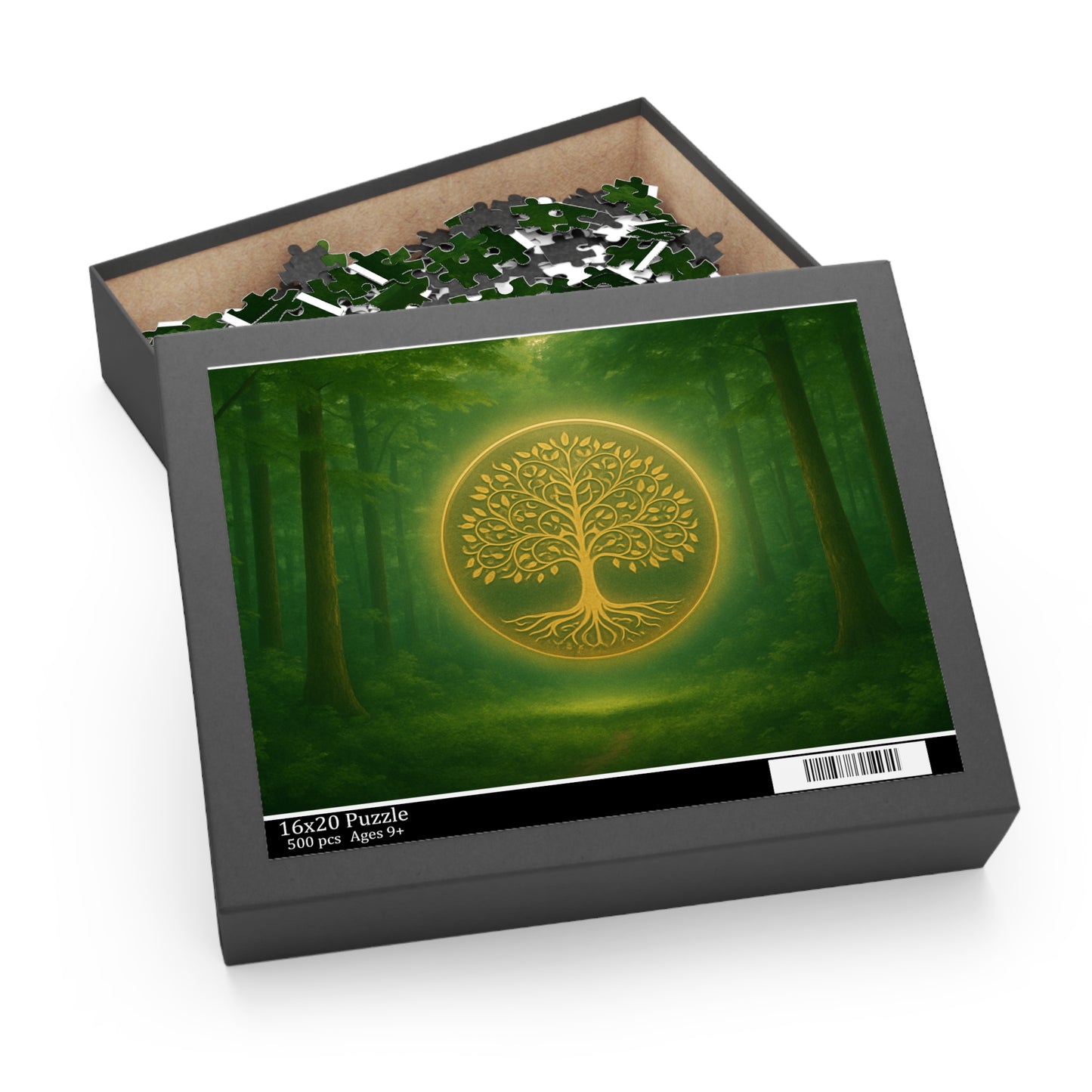 Nature-Inspired Puzzle with Tree Design - 120, 252, 500 Pieces, Mindful Activity, Eco-Friendly Gift, Family Fun, Meditation Enhancer