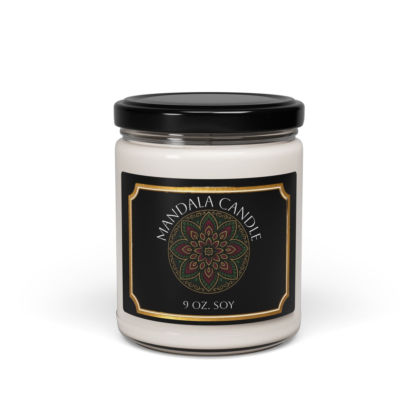 Star Flower Mandala inspired Soy Candle Aromatherapy - Relaxation Gift