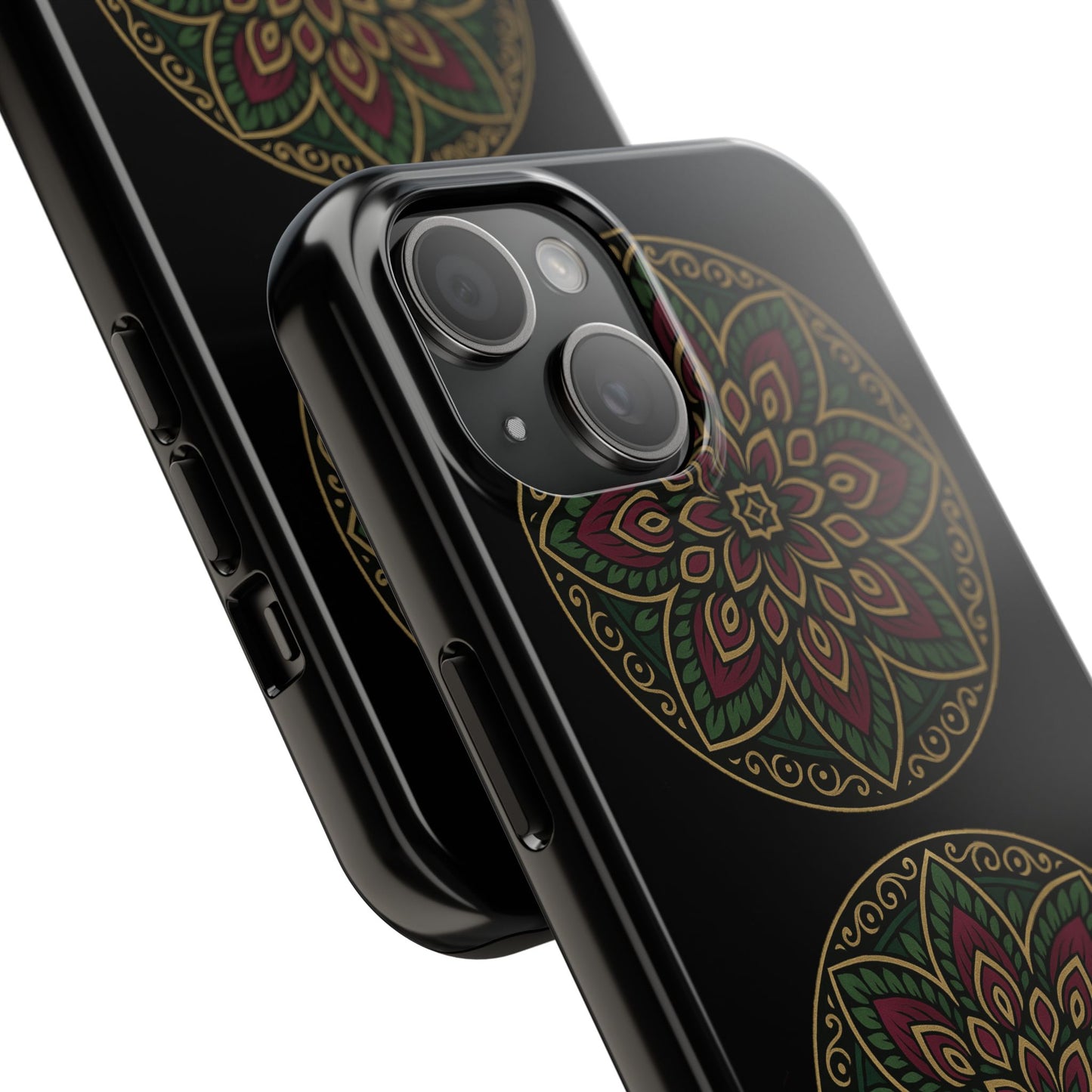 Artistic Phone Case with Mandala Design, Tough Case, Floral Phone Cover, Unique Gift for Her, Stylish Protection