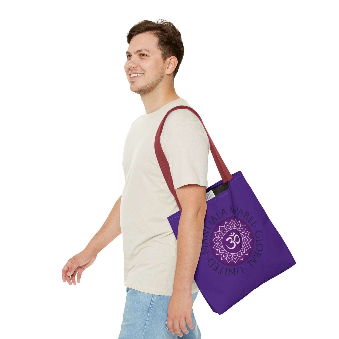 Crown Chakra Tote Bag - Spiritual Eco-Friendly Shopping Bag