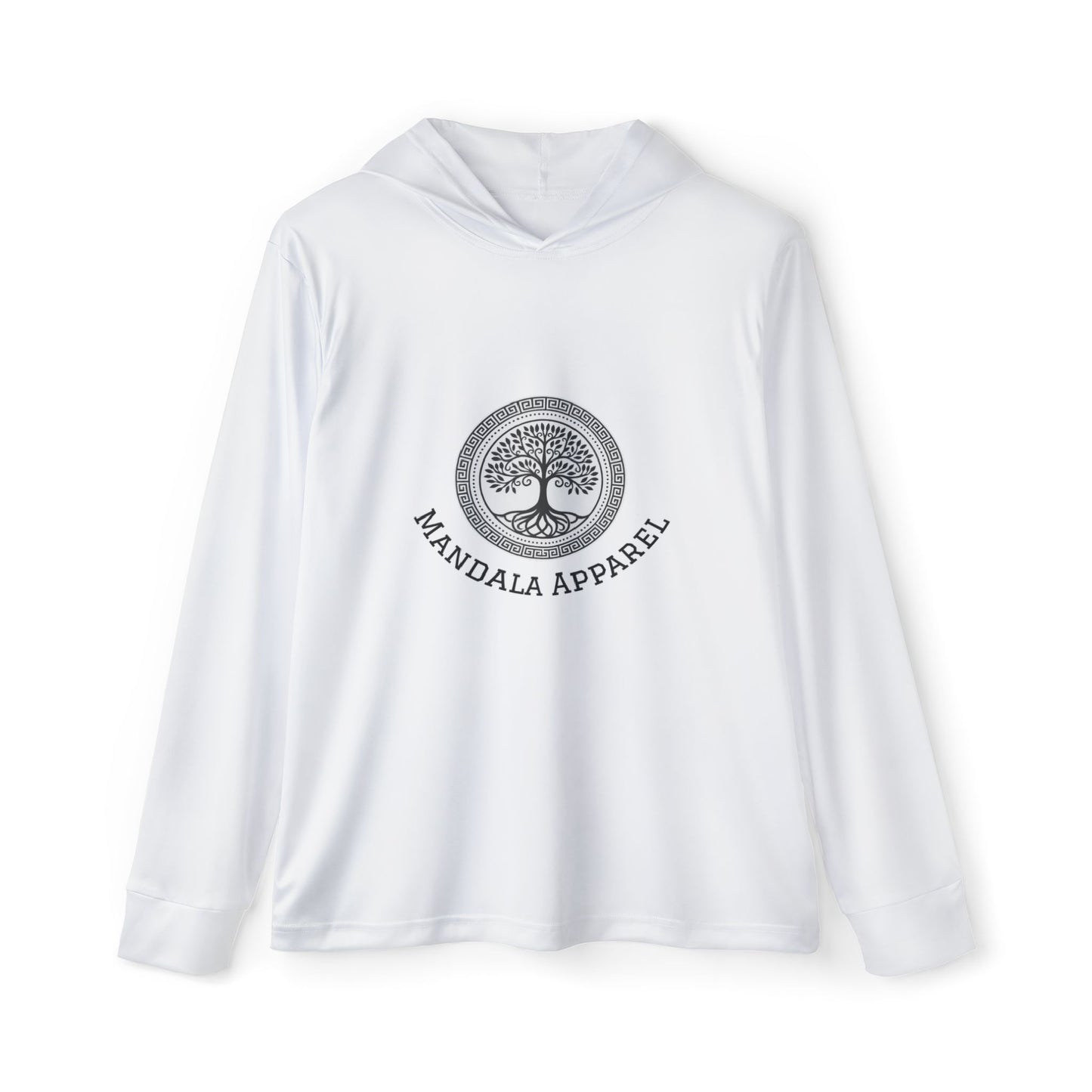 Tree of Life Sacred Geometry Men's Hoodie in White
