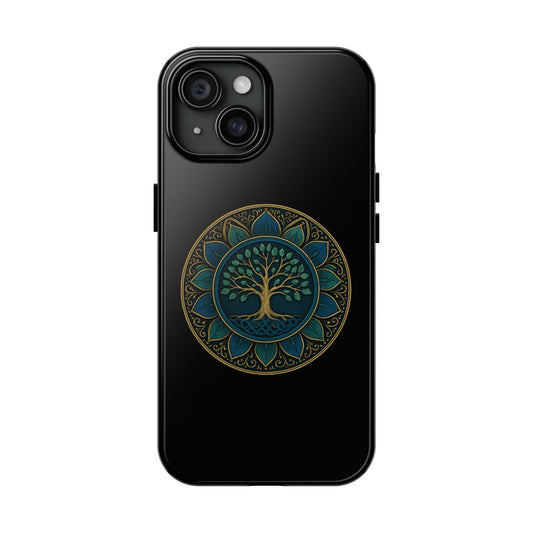 Stylish Tough Phone Cases with Tree of Life Design, Durable Phone Cover, Bohemian Gift, Eco-Friendly Accessory, Unique Case