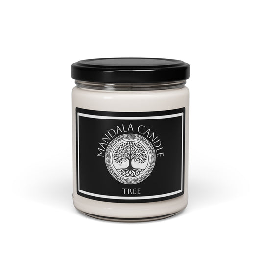 Soy Candle - Mandala Black and White Relaxing Aromatherapy Gift